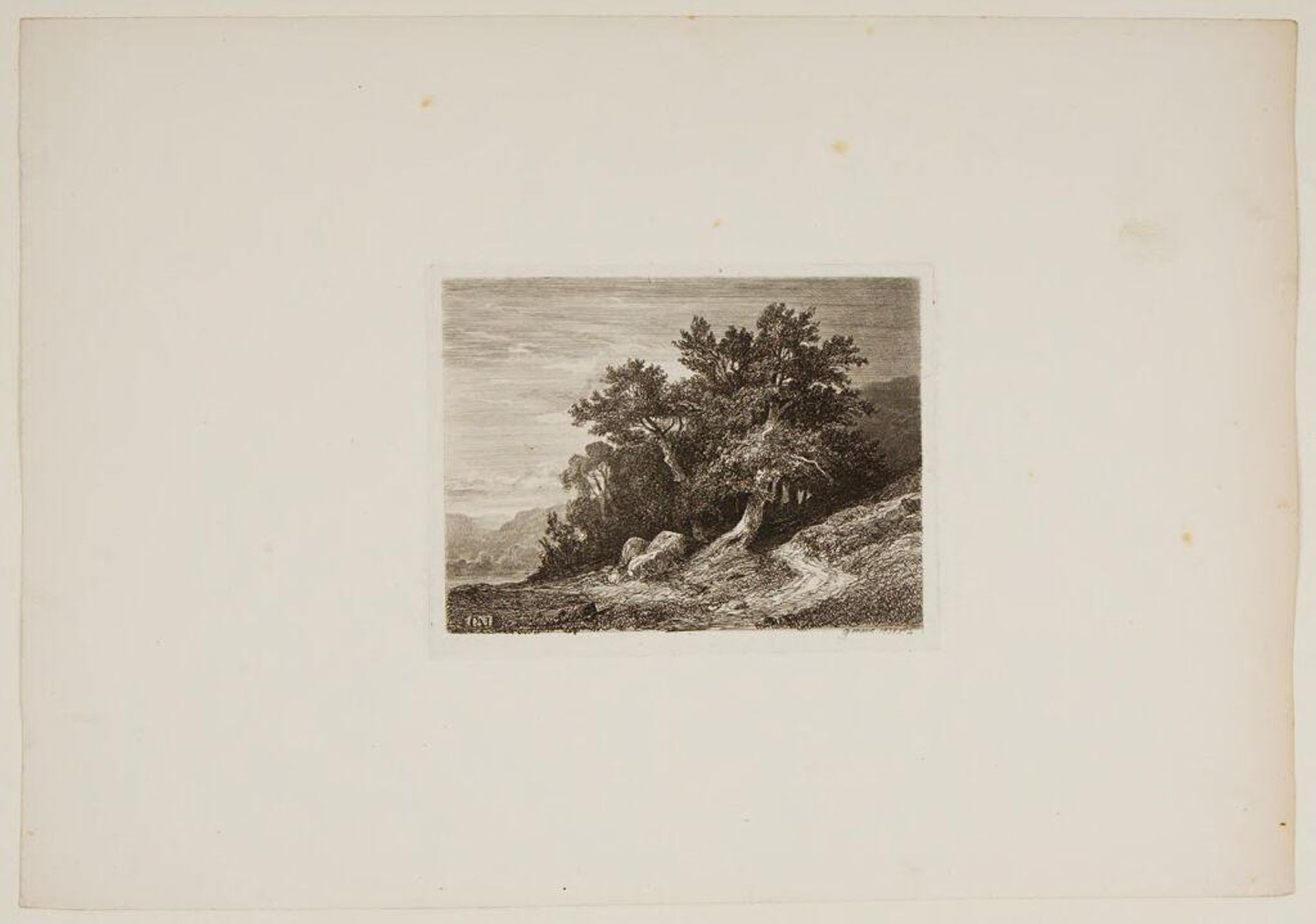 A Hillside Path and Stand of Trees by Alexandre Calame
