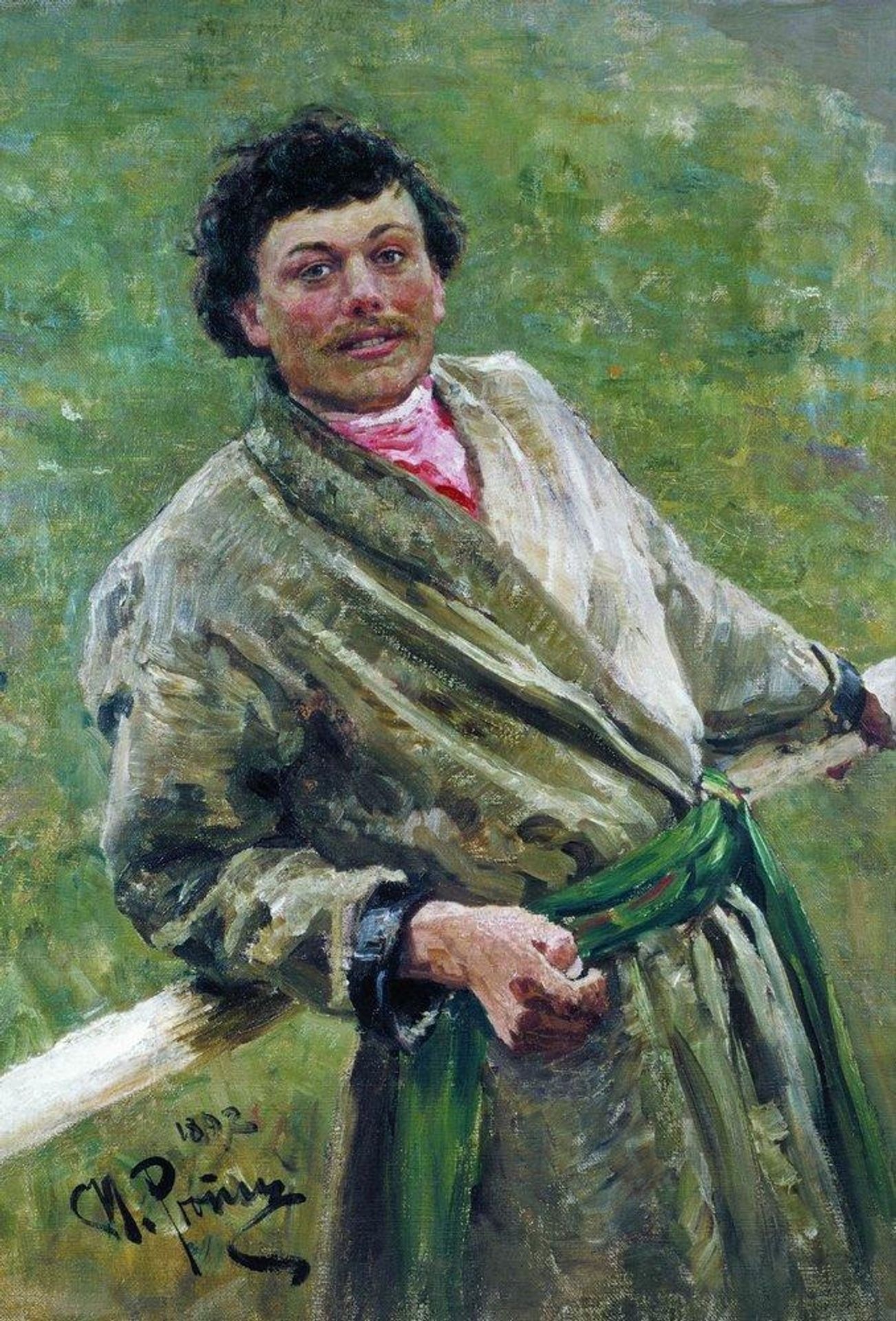 Portrait of Sidor Shavrov by Ilya Repin