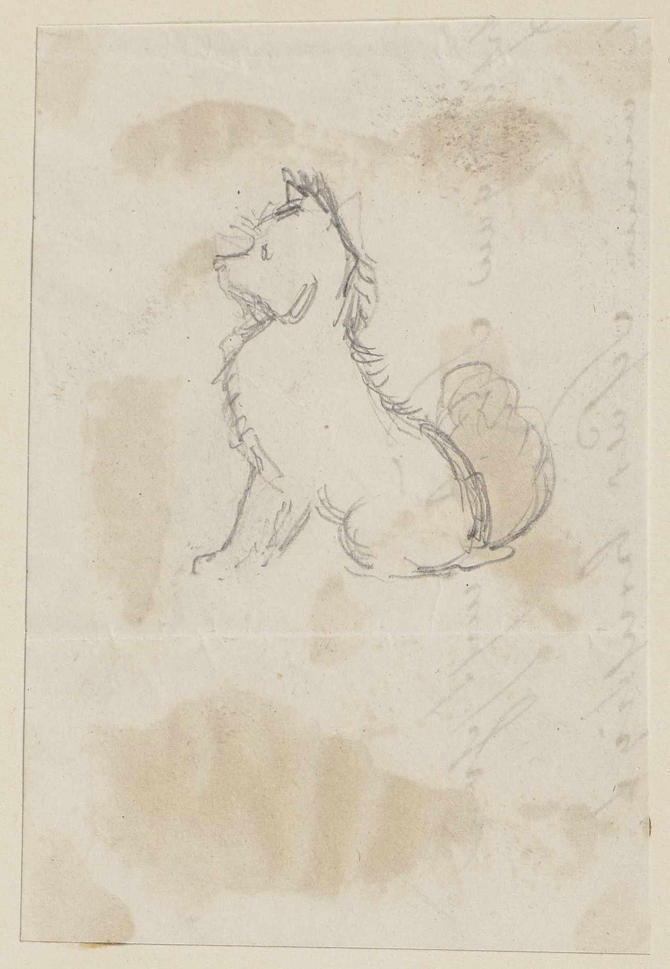 Der Hund des Mondes, sitzend, nach links by Paul Konewka
