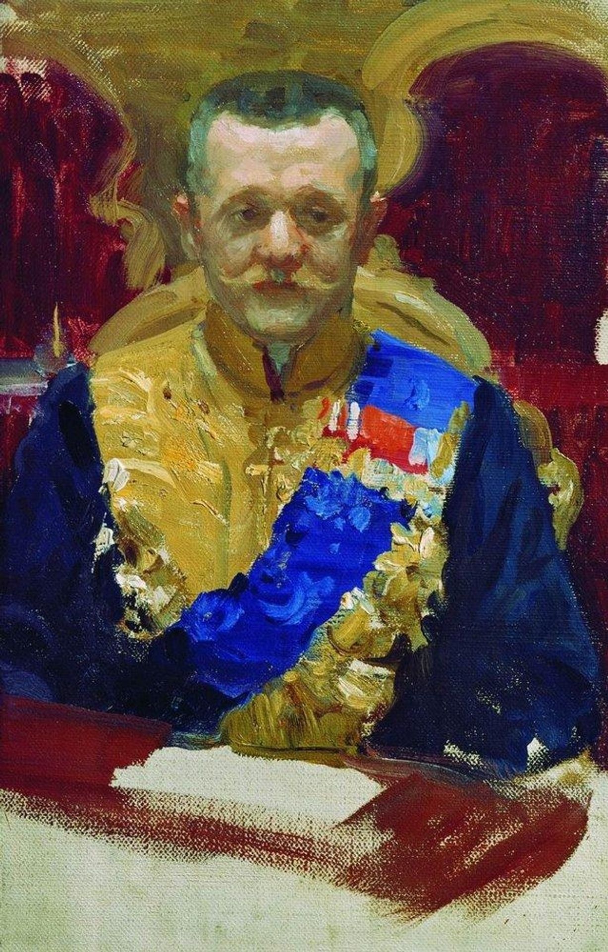 Portrait of N.V. Muraviev by Boris Kustodiev