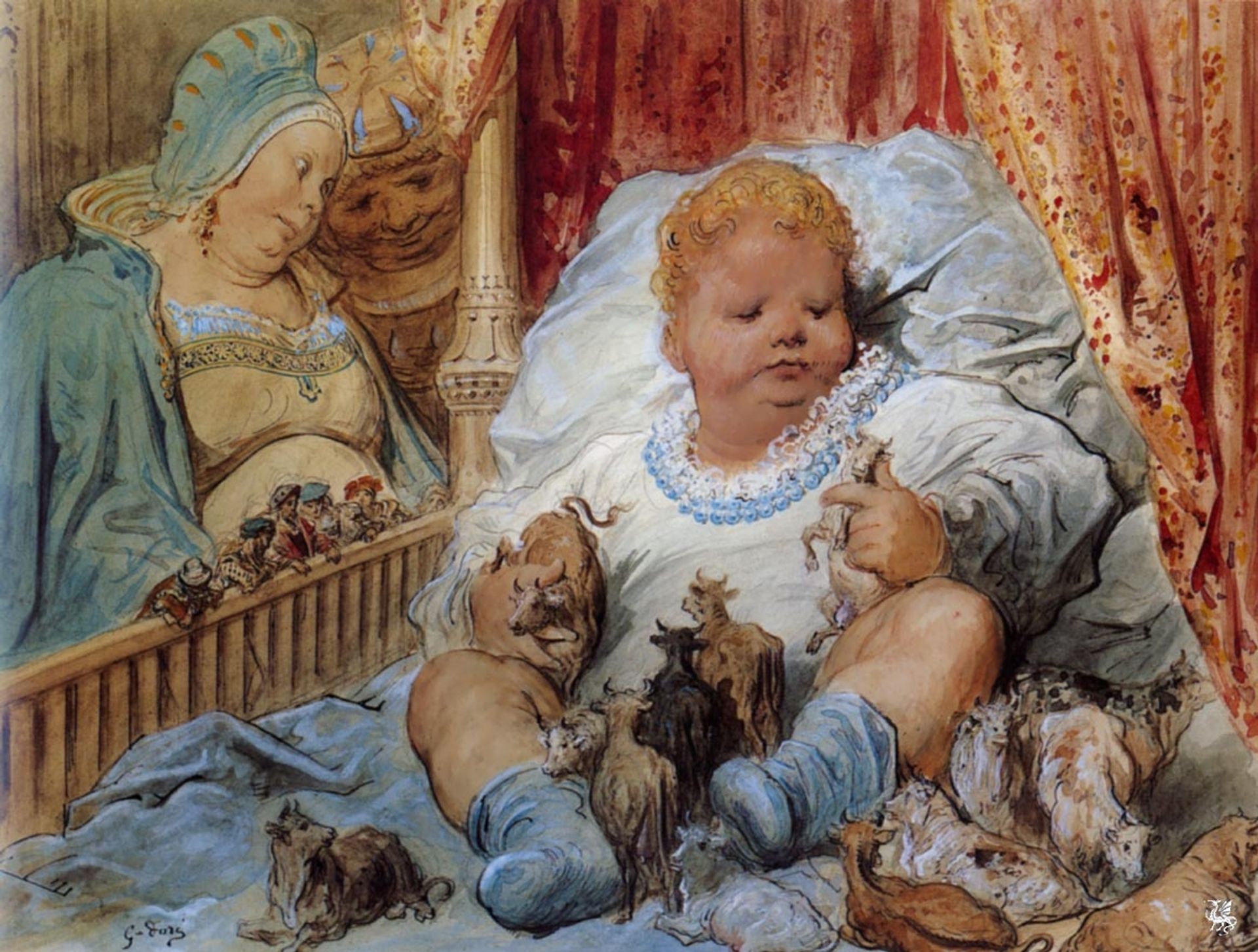 The childhood of Pantagruel by Gustave Dore