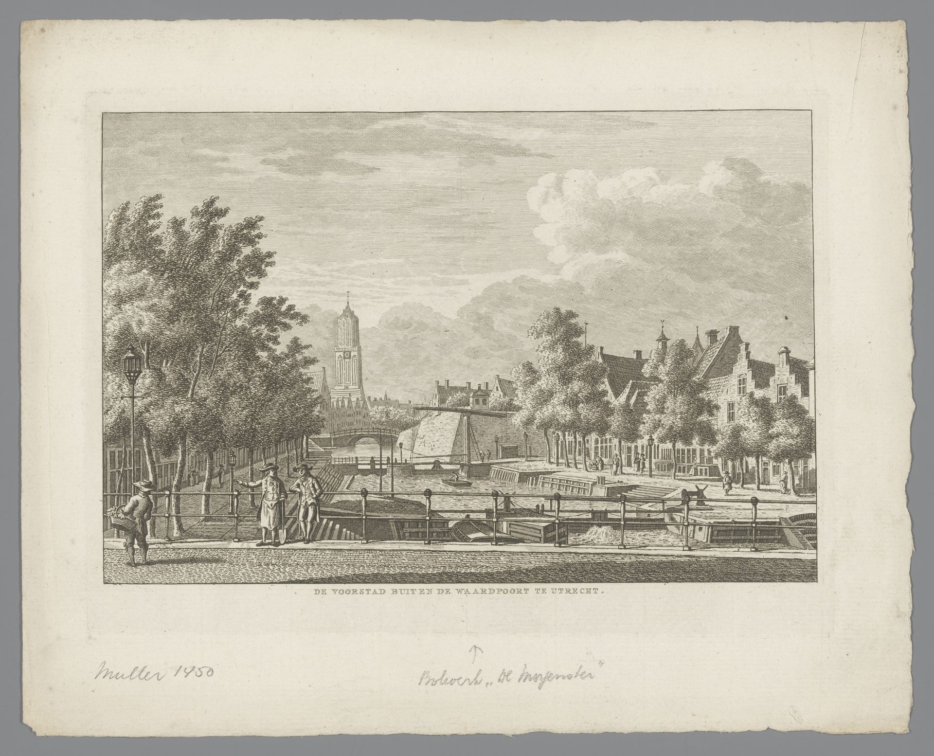 Gezicht op Utrecht by Carel Frederik (I) Bendorp