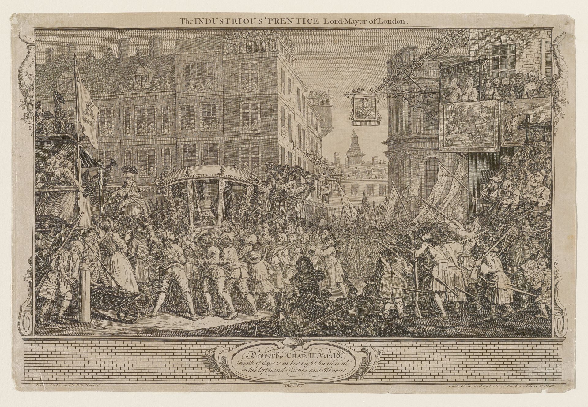 The Industrious Prentice by William Hogarth