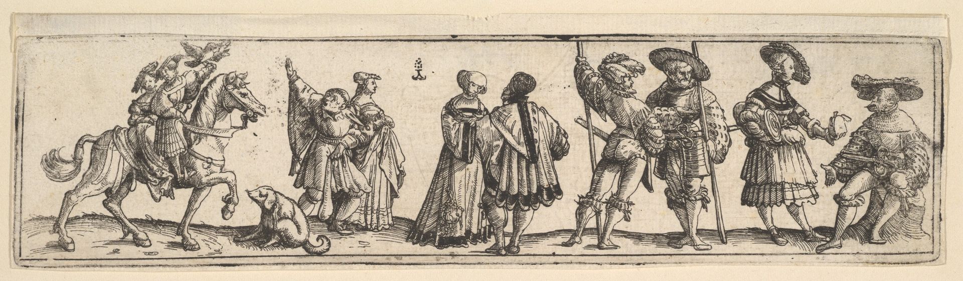 Lansquenets and ladies by Christoph Bockstorffer