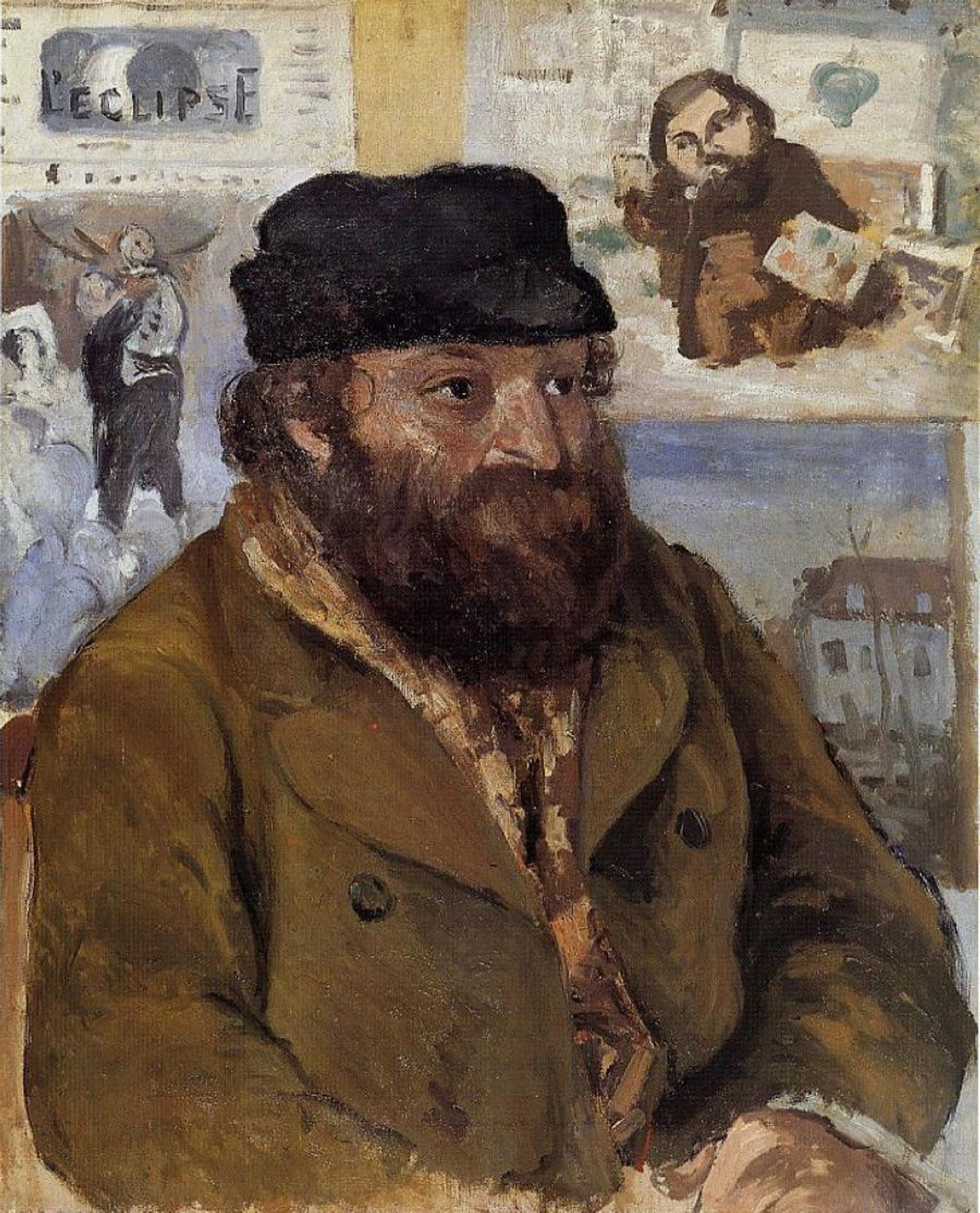 Portrait of Paul Cezanne by Camille Pissarro