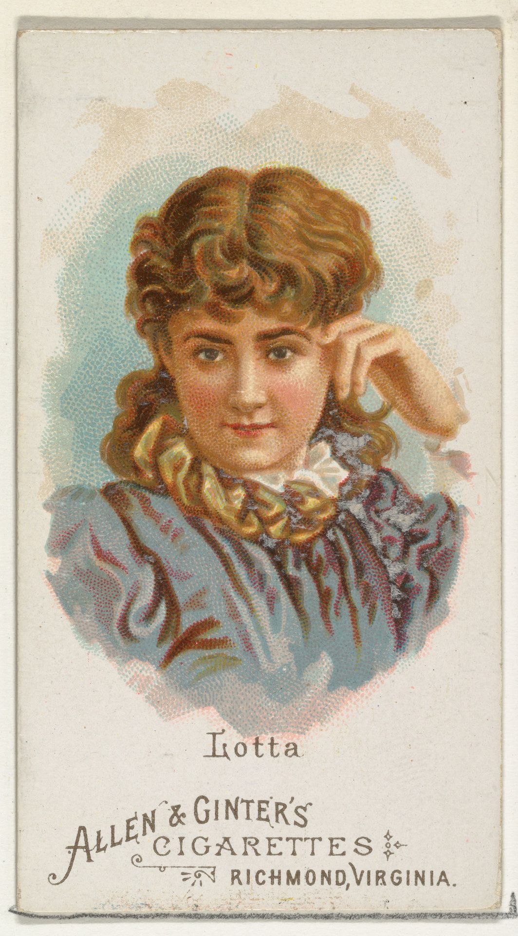 Lotta, from World's Beauties, Series 1 (N26) for Allen & Ginter Cigarettes by Allen & Ginter