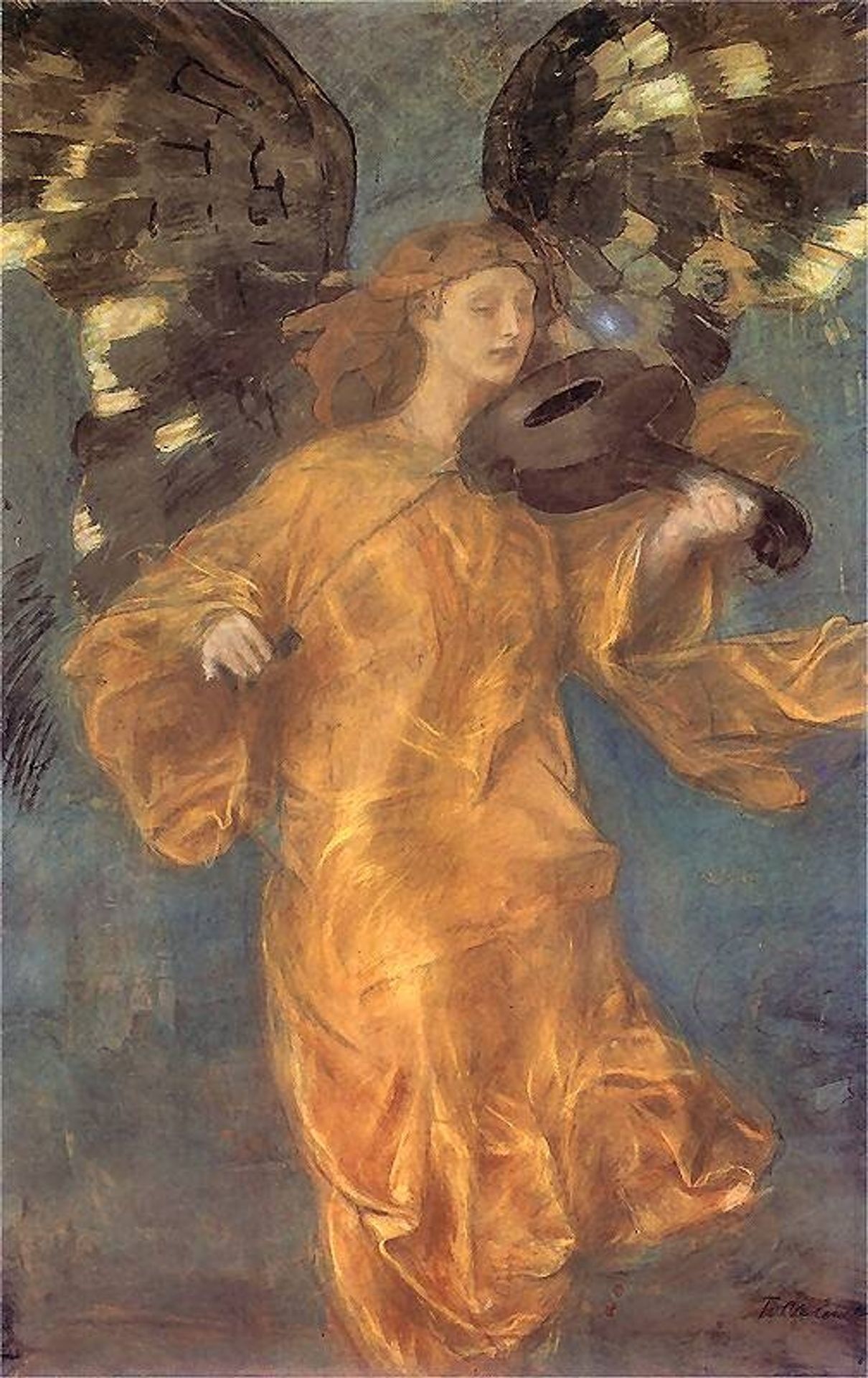 Golden Angel by Teodor Axentowicz