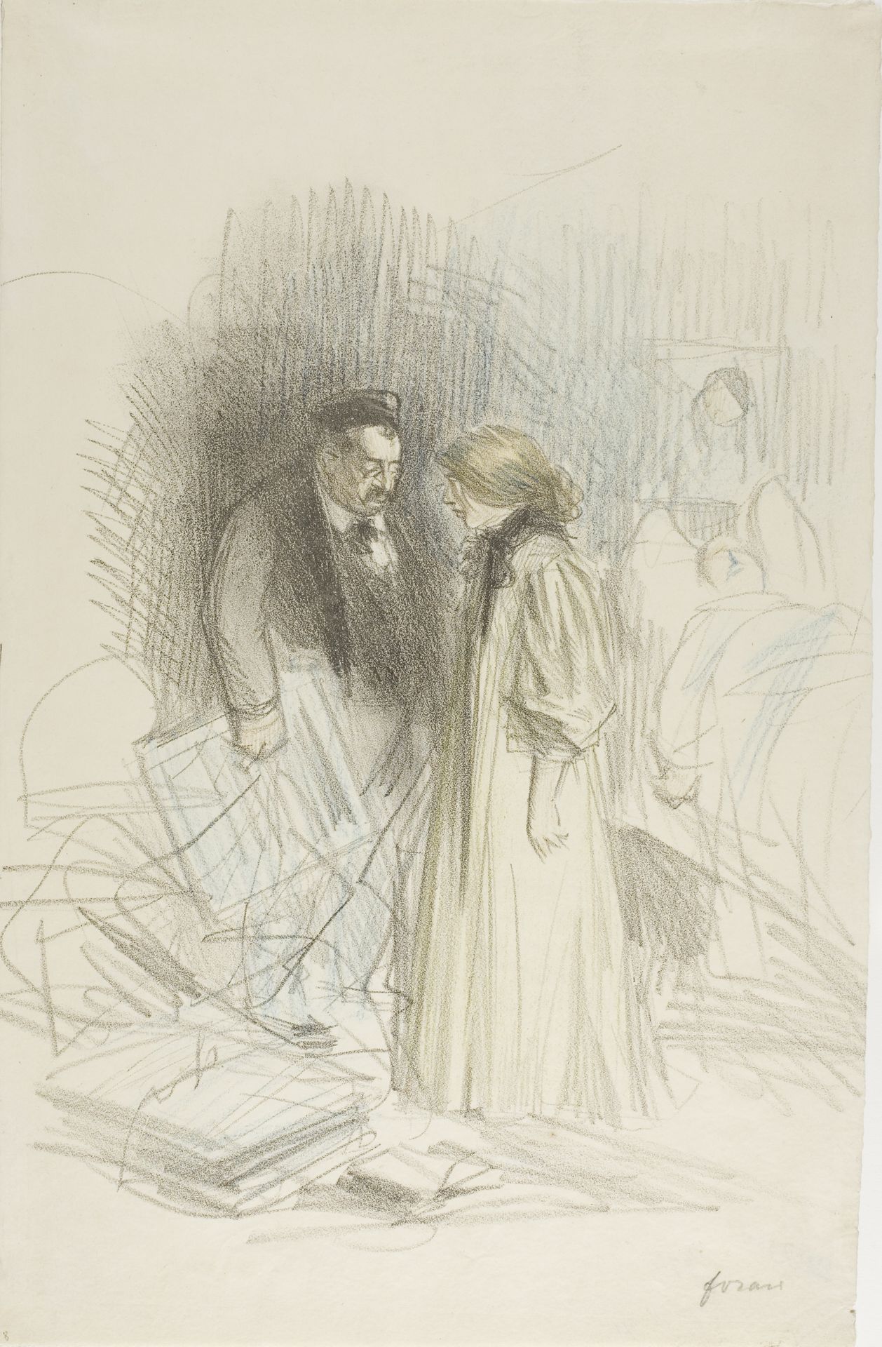 I Don't Dare Take Them Down...It Would Hurt Him Too Much by Jean-Louis Forain