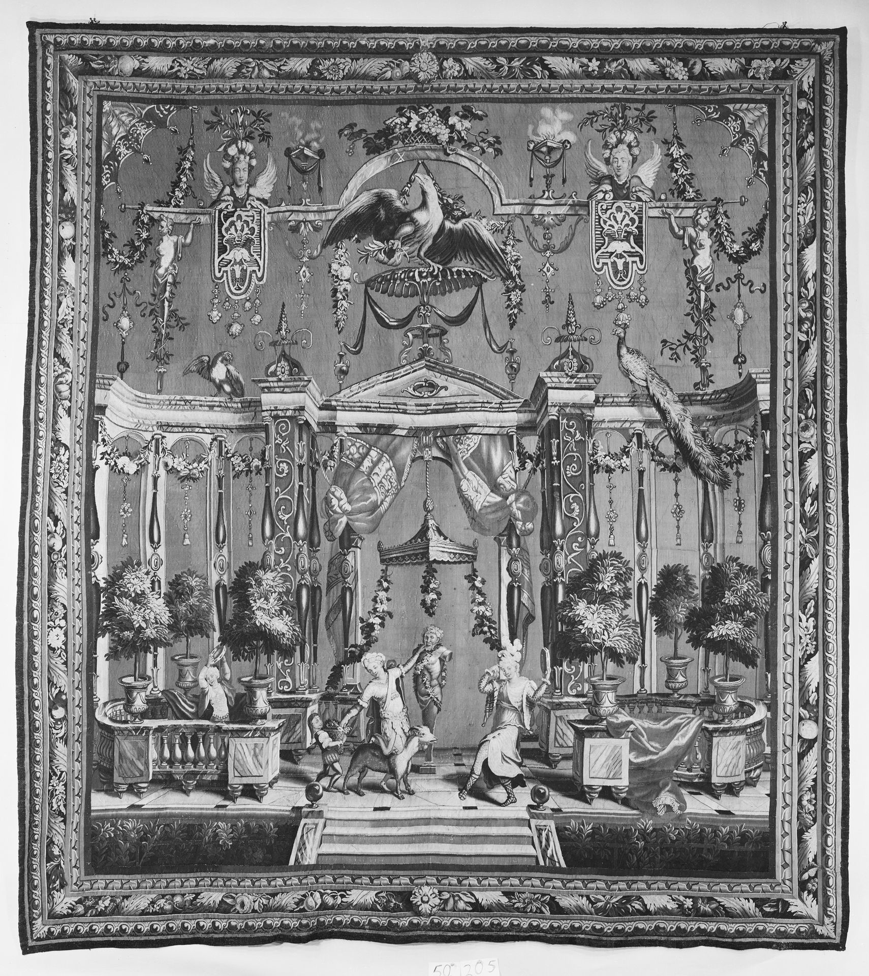 The Offering to Pan from a set of the Berain Grotesques by Jean-Baptiste Monnoyer