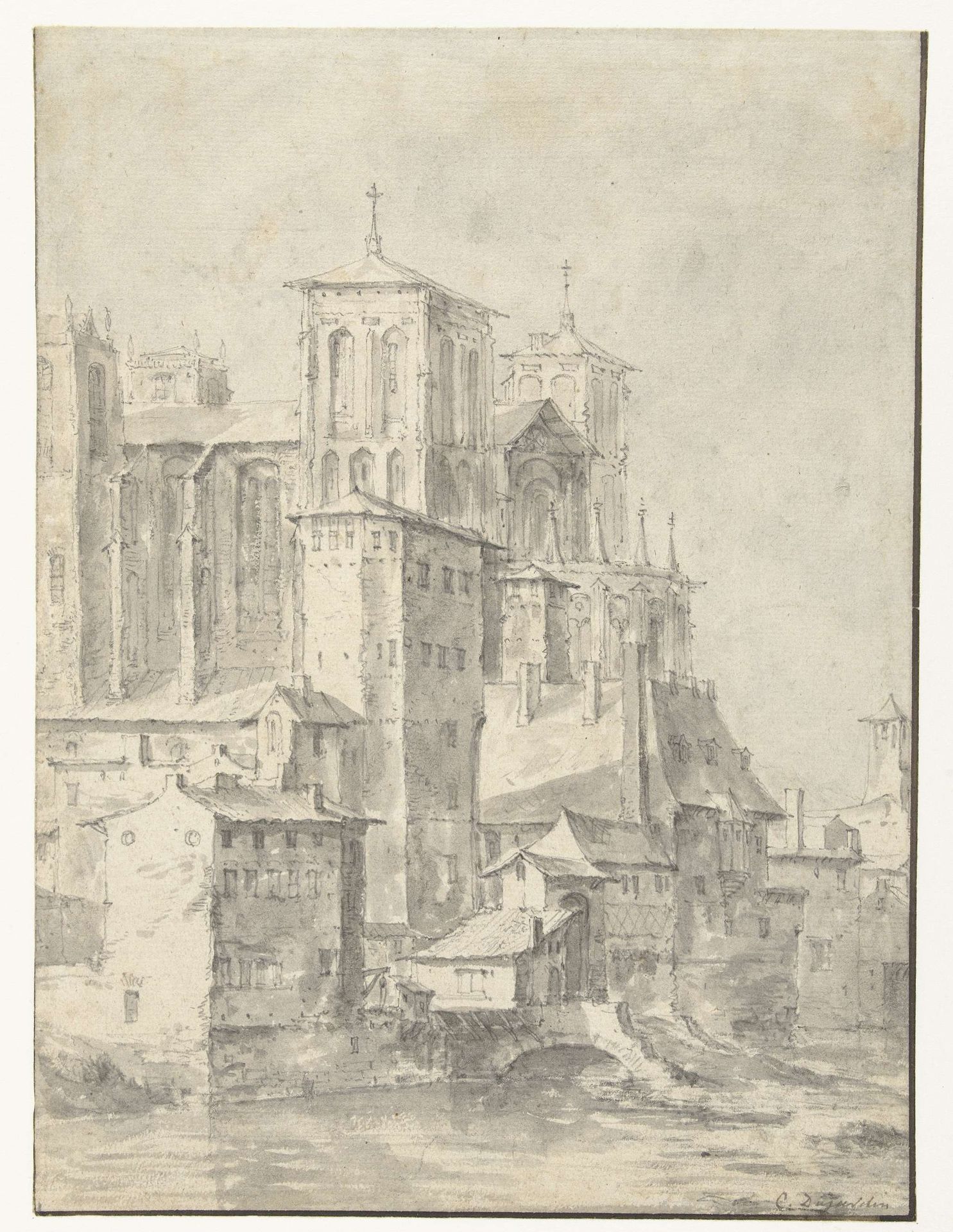 Kathedraal van Lyon by Karel du Jardin