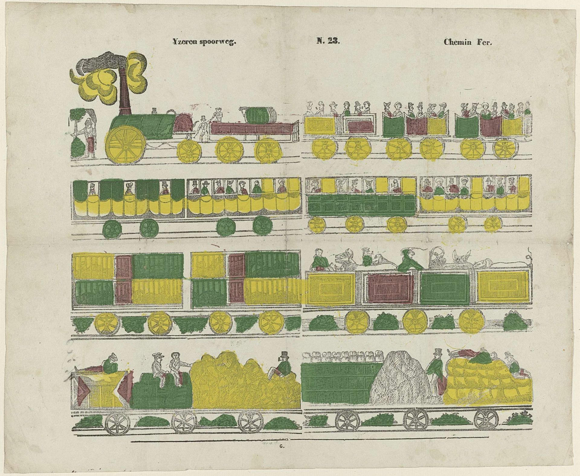 Yzeren spoorweg / Chemin fer by Glenisson & Van Genechten