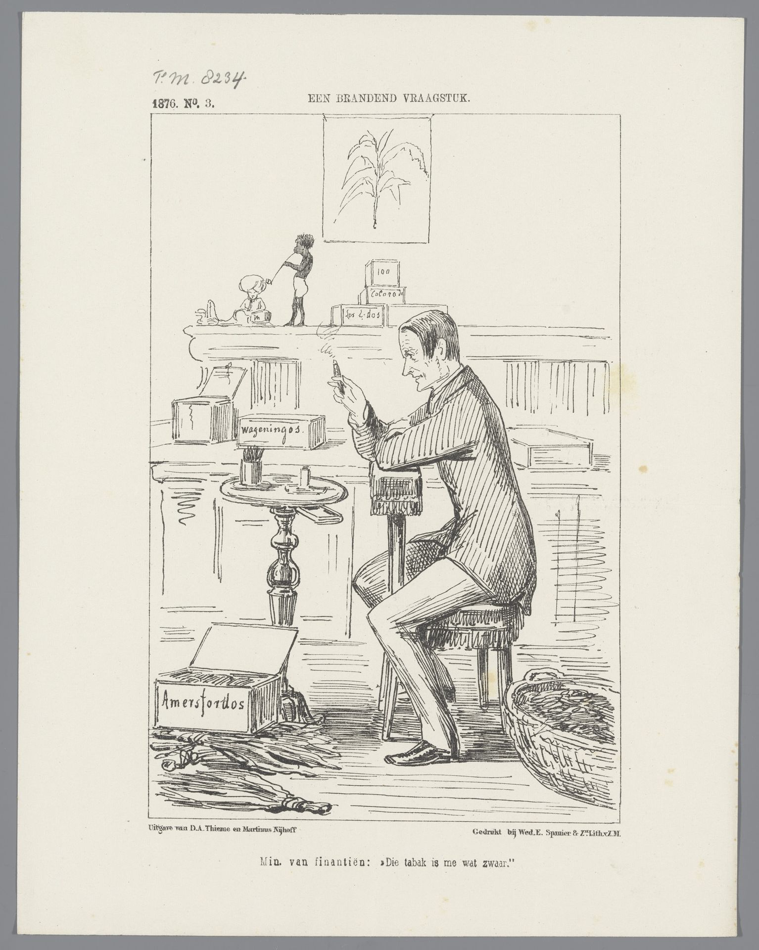 Bewijs van toegang ter bezigtiging van het tweede gedeelte der Galerij Schilderijen, enz. van wijlen Z.M. Willem II, Koning der Nederlanden. Van 18 Augustus tot 6 September 1851 by Anonymous