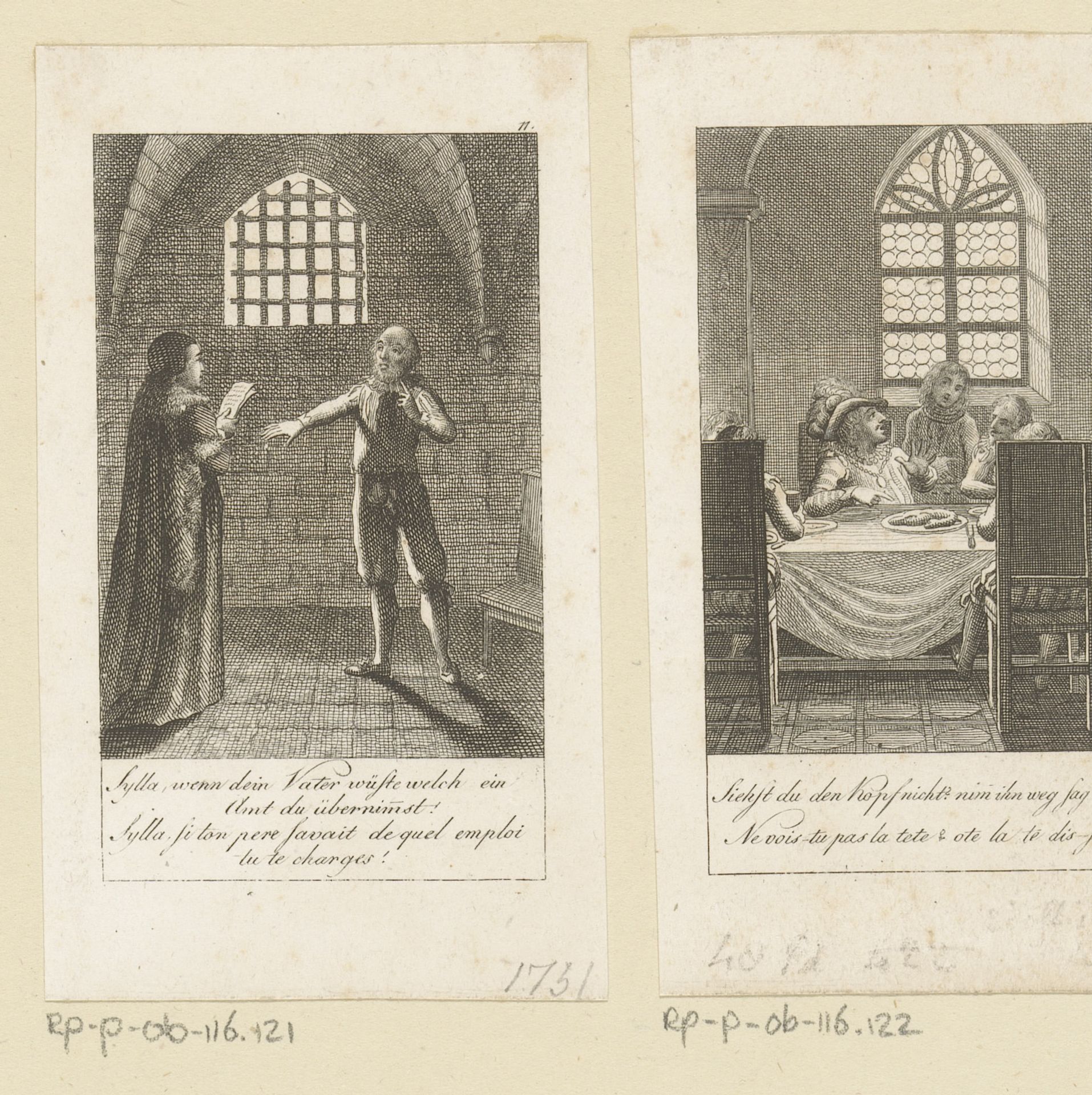 Voorstelling uit de geschiedenis van de Nederlandse stadhouders by Christian Gottlieb Geyser