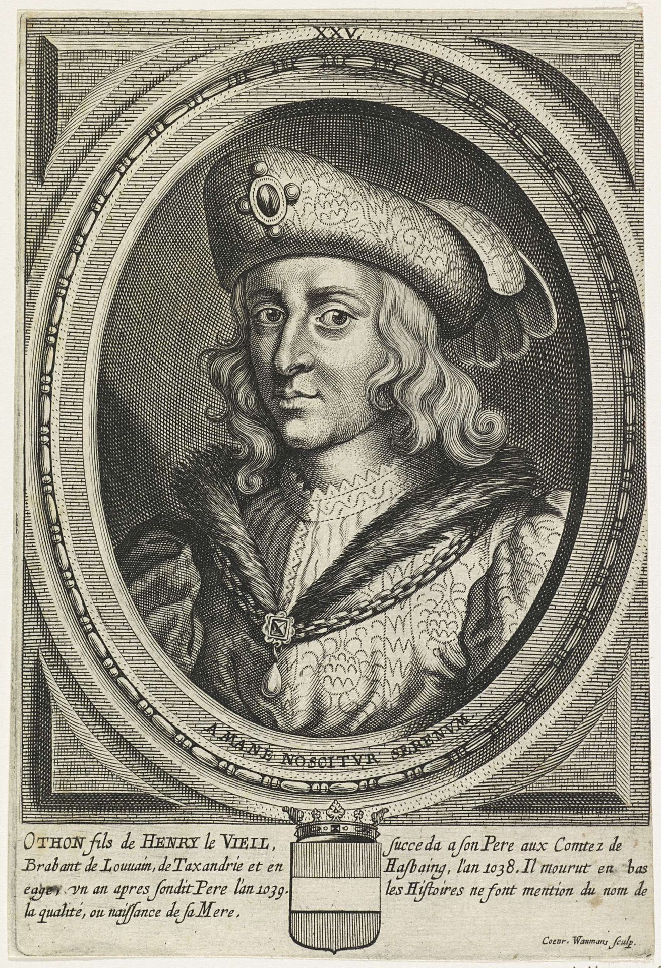 Portret van Otto, graaf van Brabant en Leuven by Coenraet Waumans