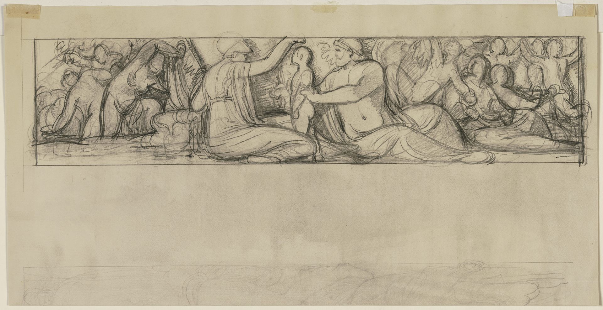 Prometheus und Athena erschaffen den Menschen by Bernhard Neher the Younger