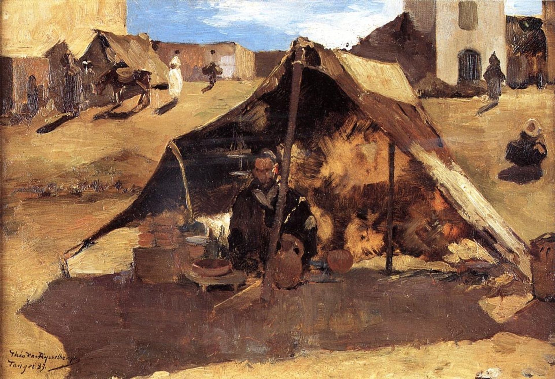Moroccan Market by Theo van Rysselberghe