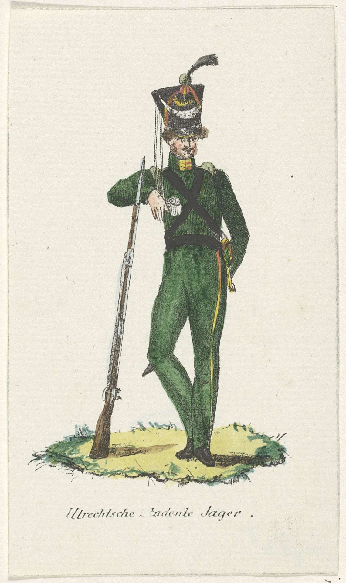 Jager van de Utrechtse studenten by Willem Charles Magnenat