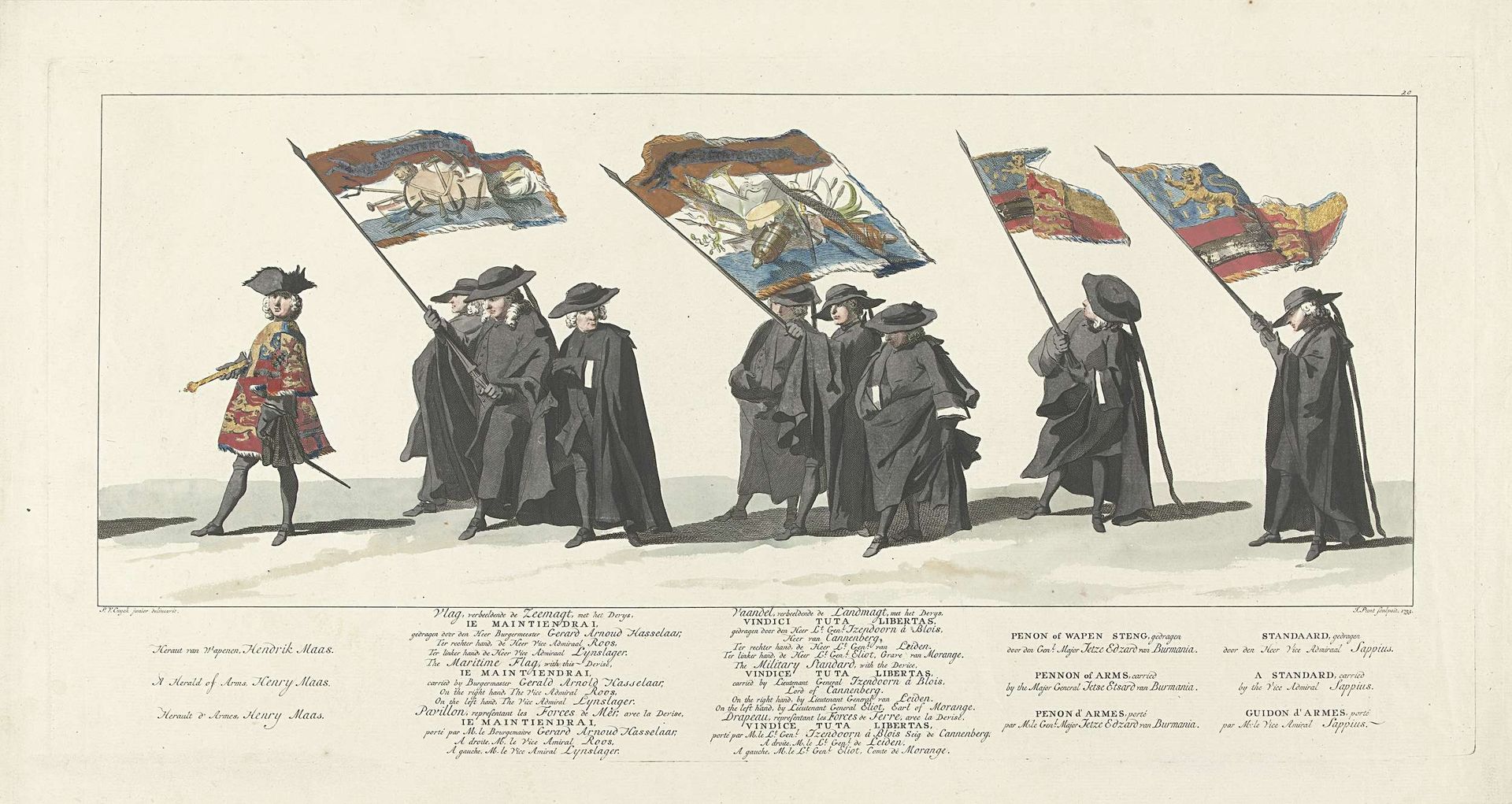 Lijkstatie van Willem IV, 1752, plaat 20 by Jan Punt