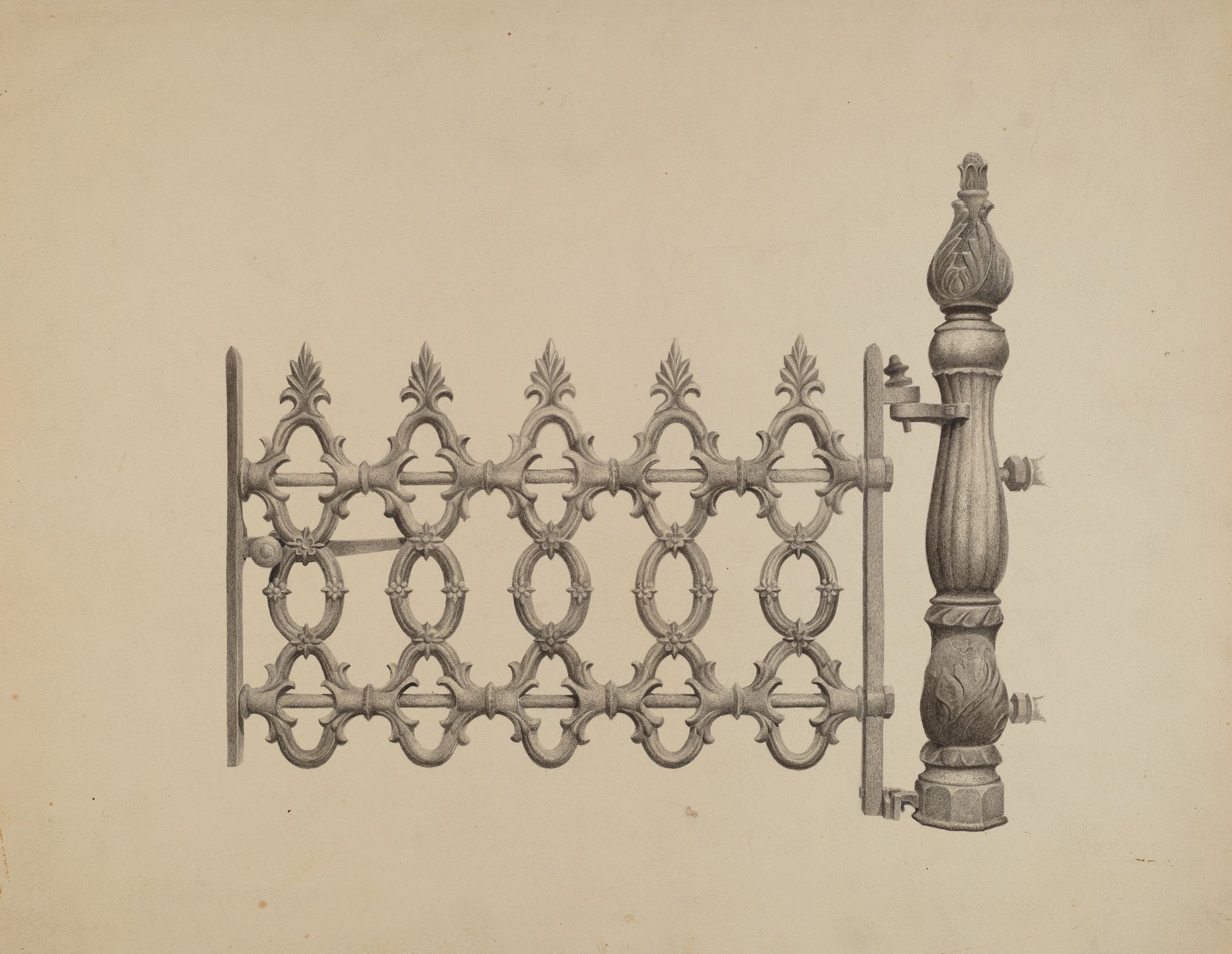 Gate and Gatepost by Jerome Hoxie
