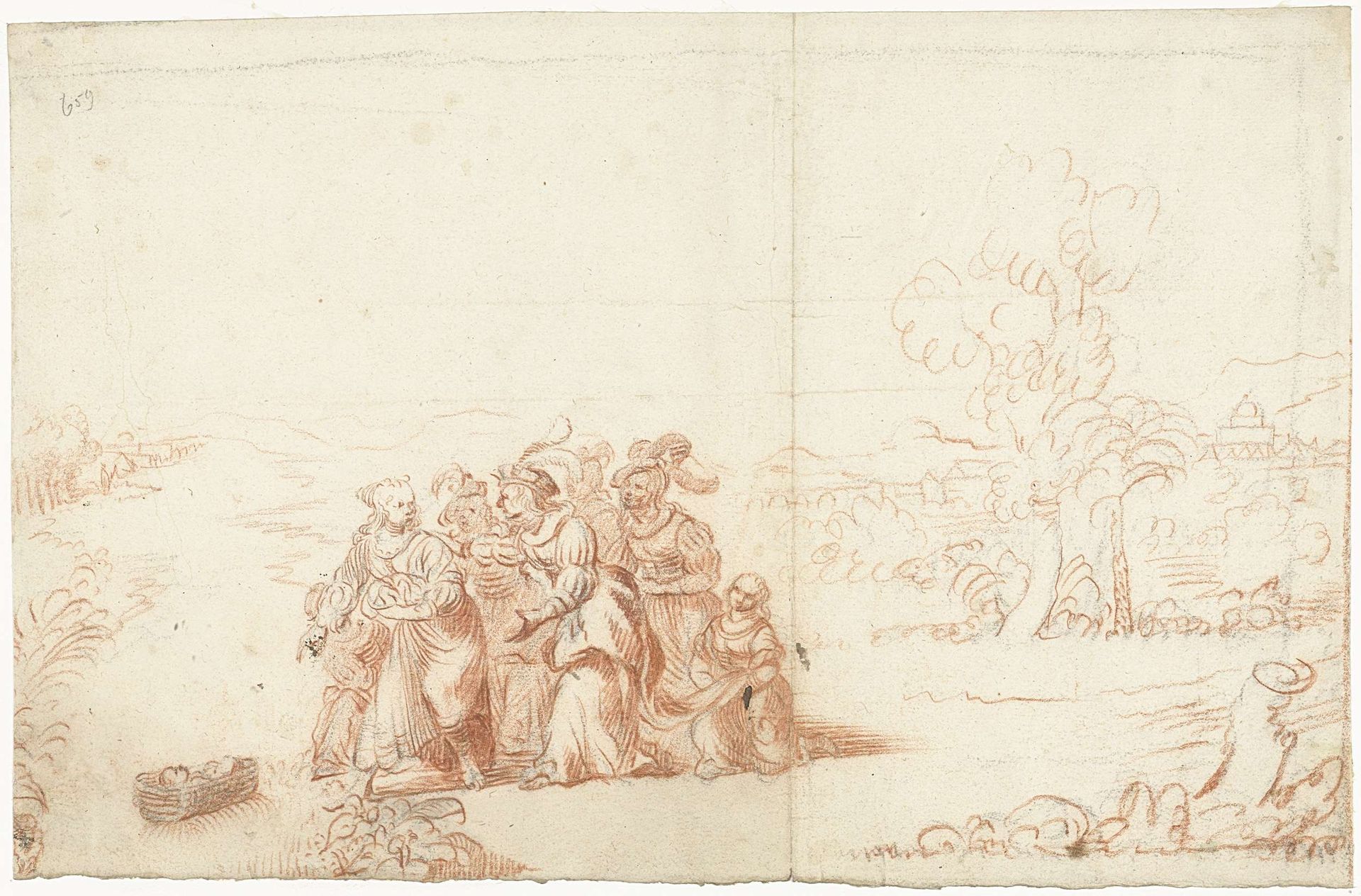 Het vinden van Mozes by Gesina ter Borch