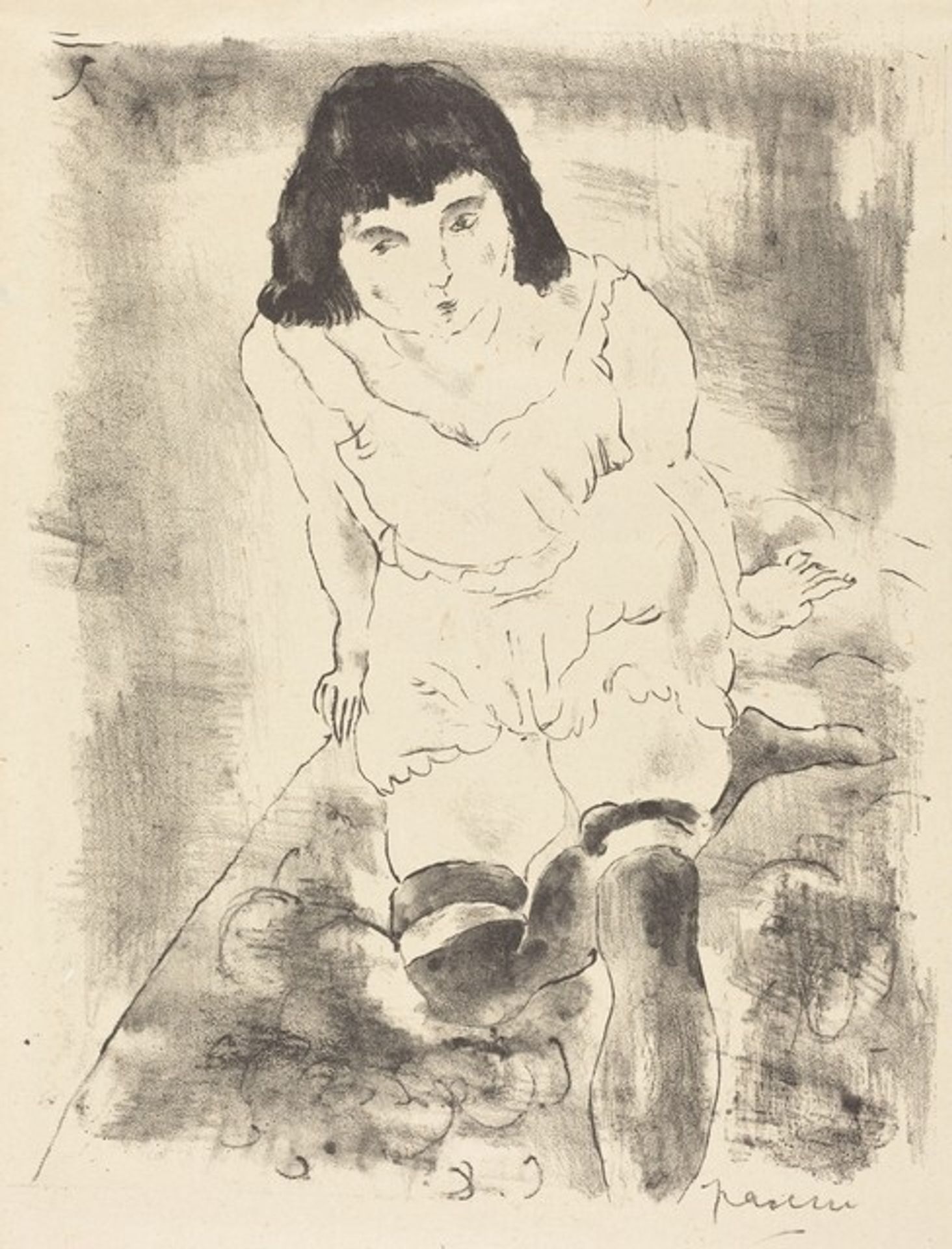 Rising (Le Lever) by Jules Pascin