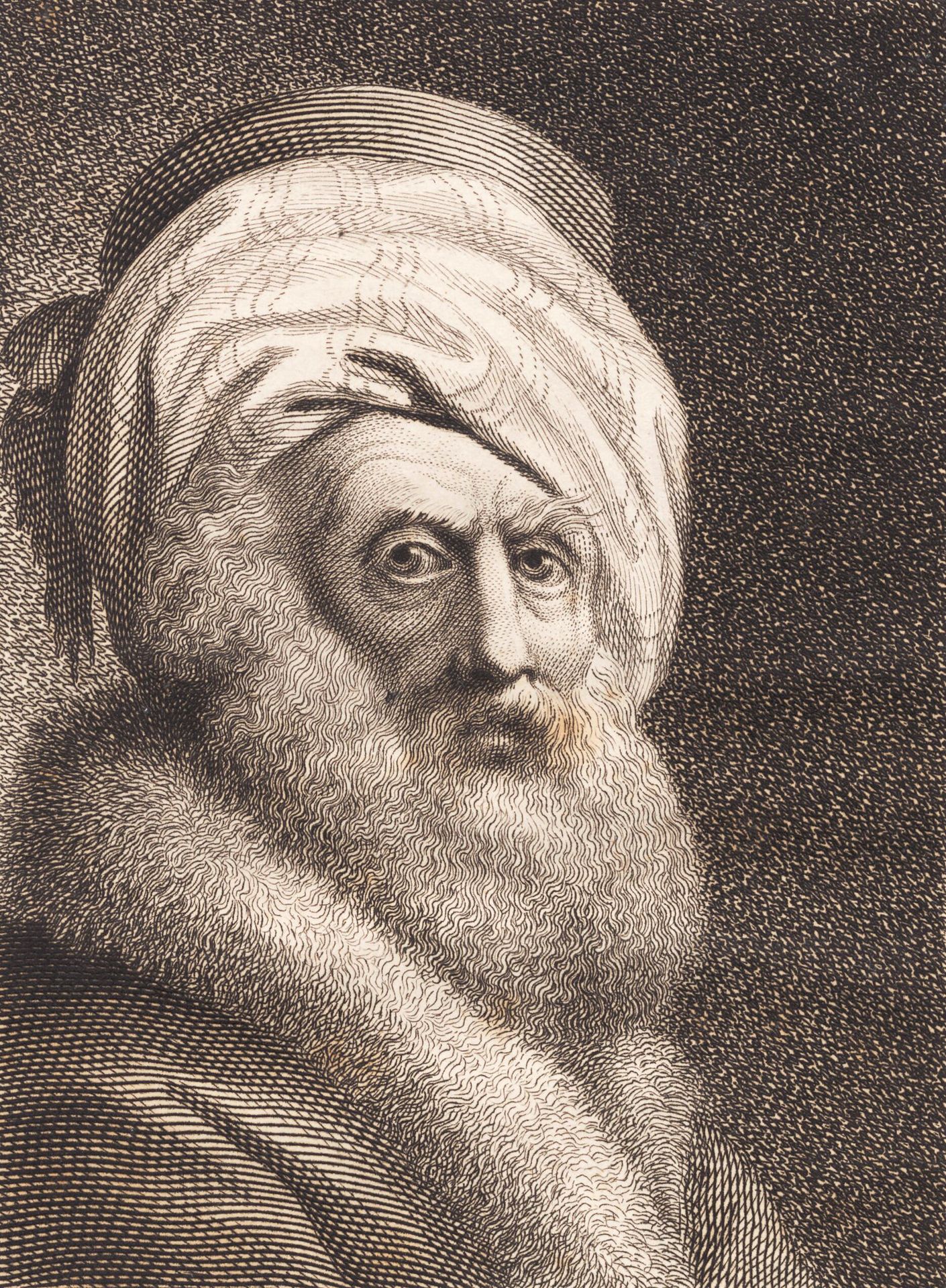 Portræt af en gammel mand. Natan der Weise by J.F. Clemens