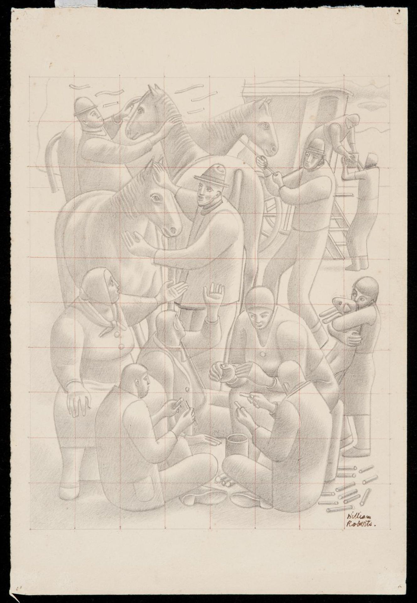 Study for ‘The Gipsies’ by  William Roberts
