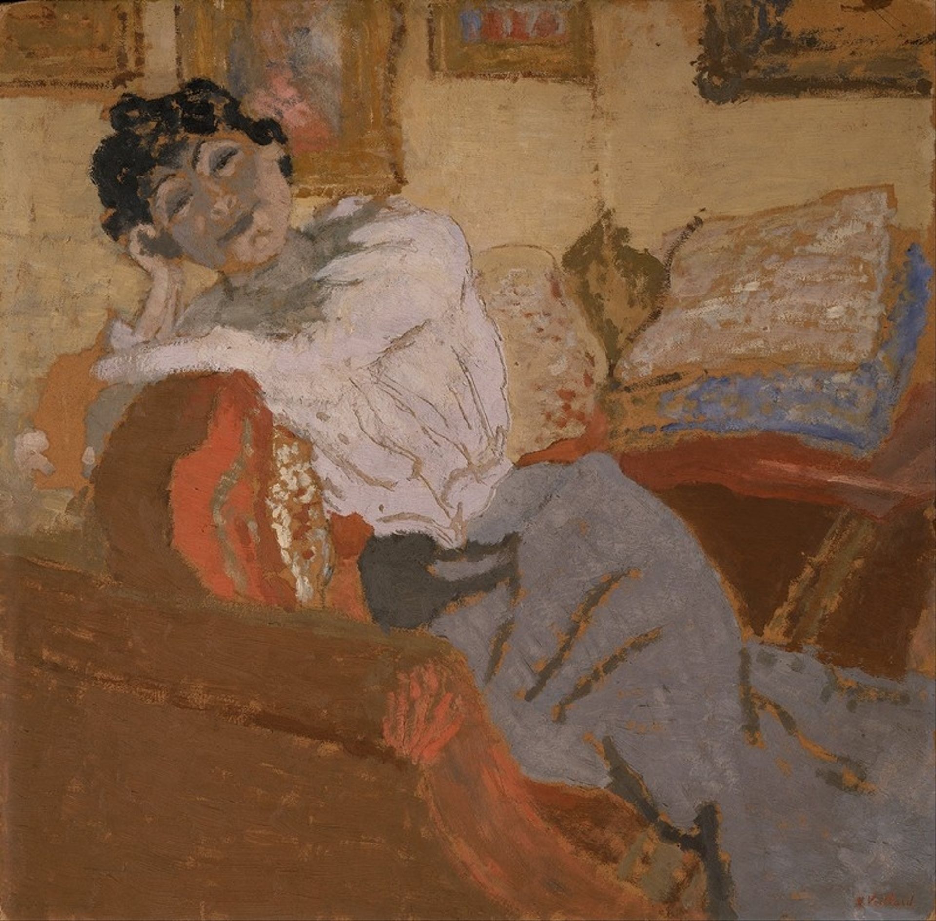 Madame Hessel on the Sofa by Édouard Vuillard
