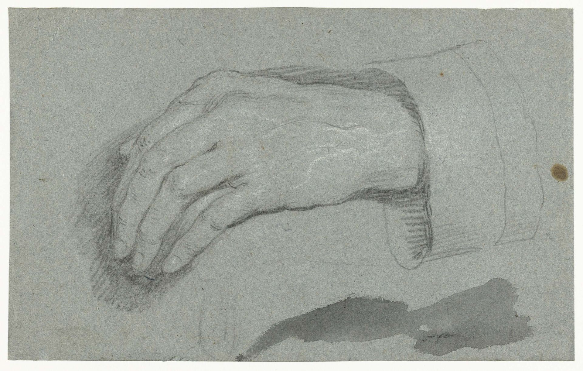 Linkerhand en manchet by Anthony van Dyck