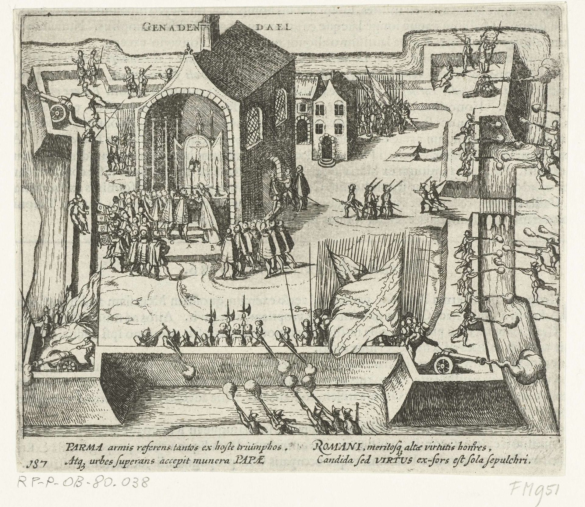 Parma en de pauselijke afgezant te Gnadental, 1586 by Anonymous