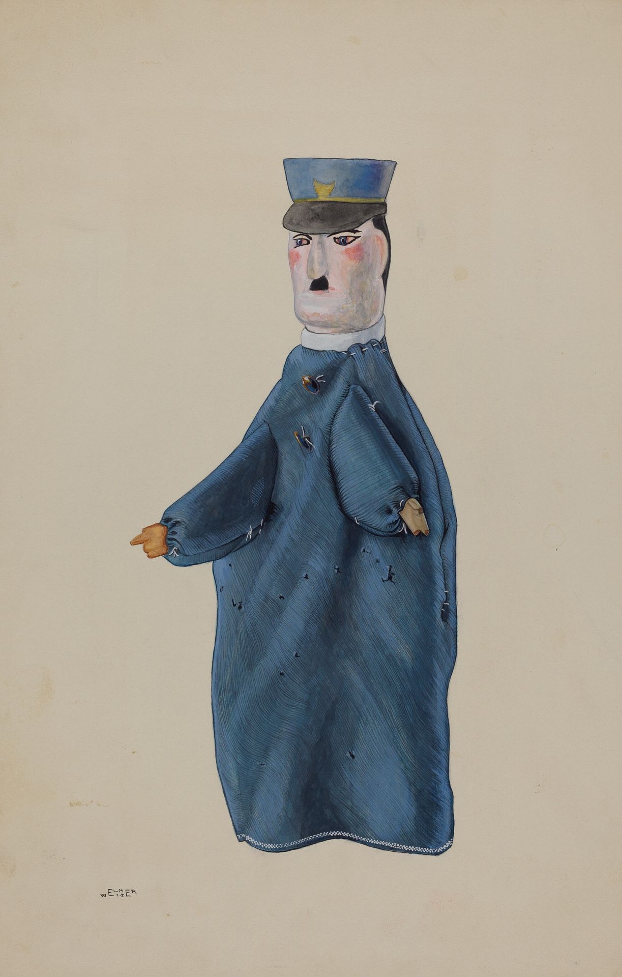 Hand Puppet - Policeman by Elmer Weise