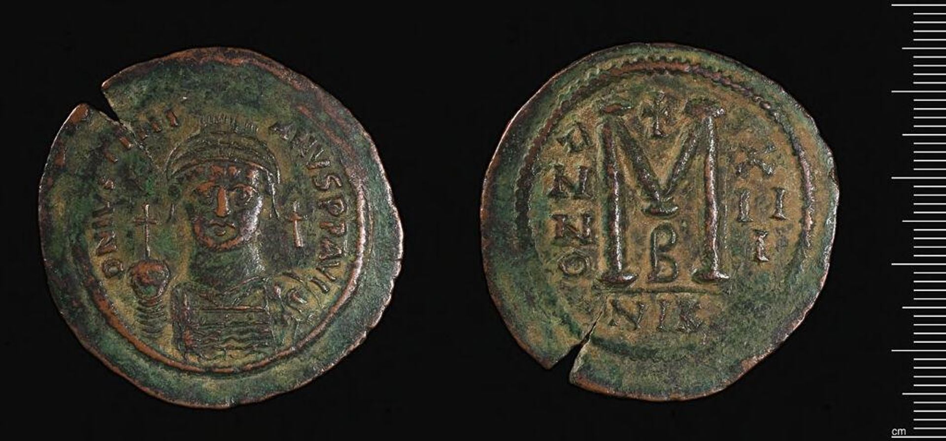 Coin of Justinian I by Justinian I