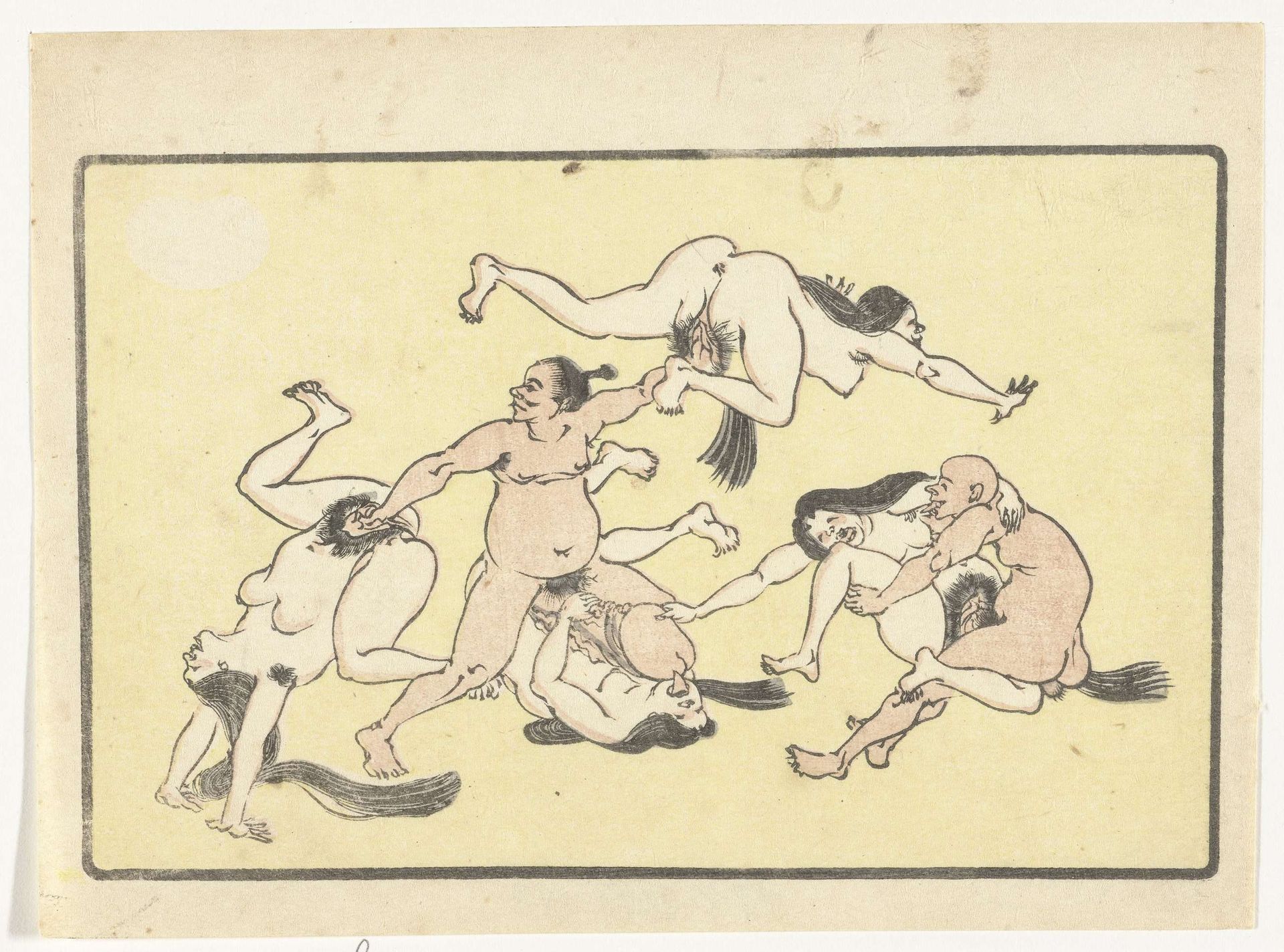 Orgie by Kawanabe Kyōsai 河鍋暁斎