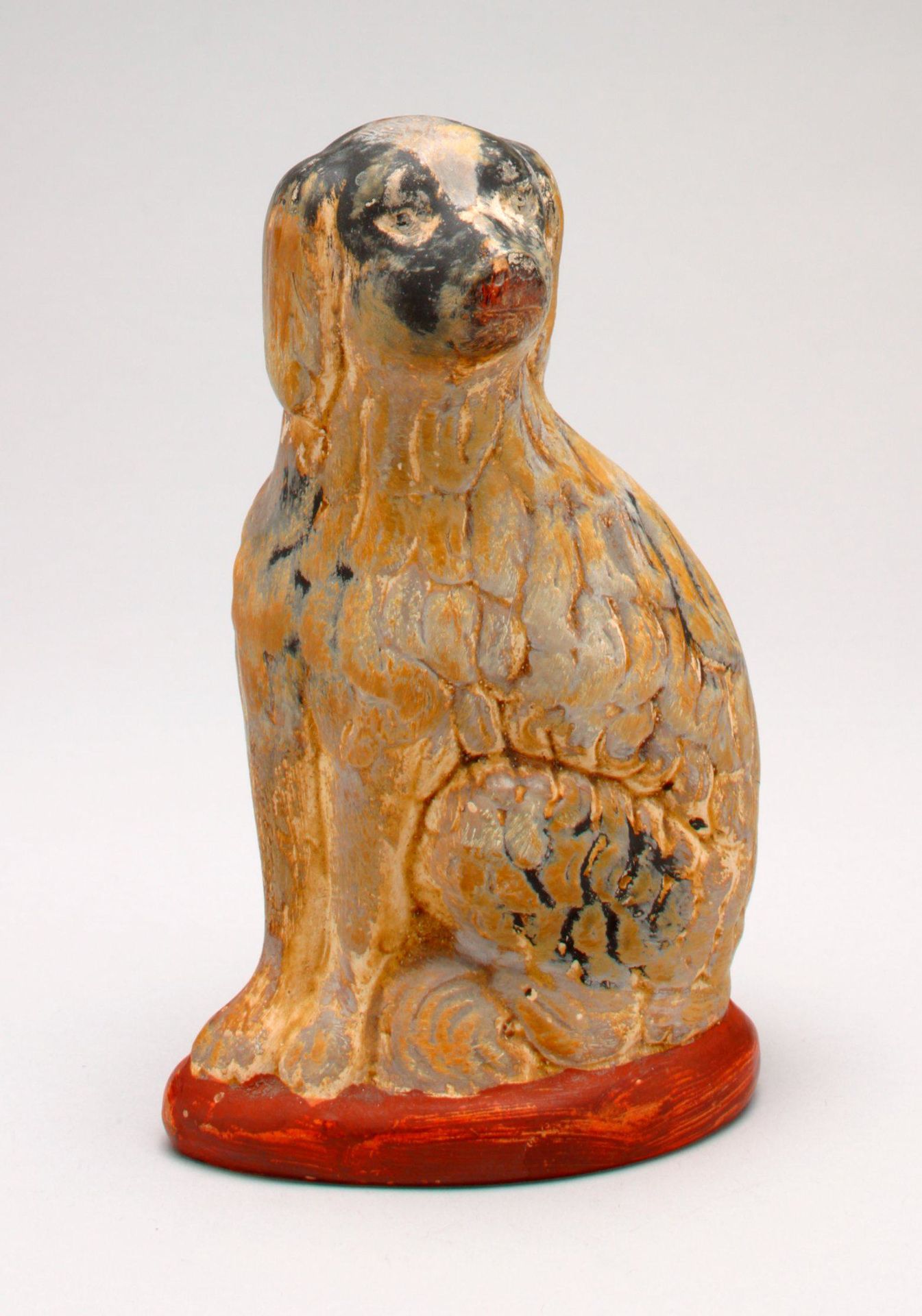 -Seated Spaniel- still bank by Anonymous