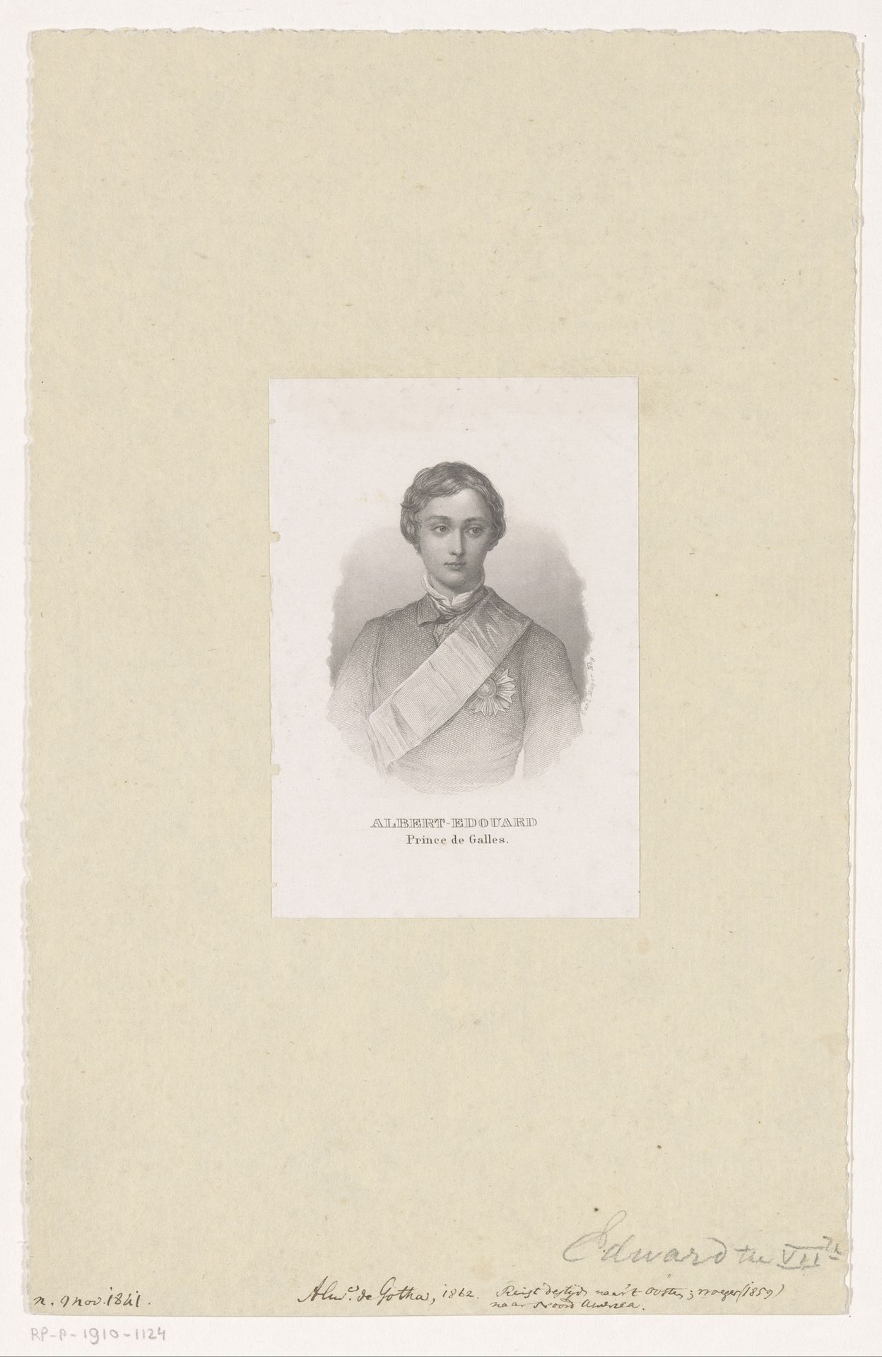 Portret van prins Eduard VII by Carl Mayer