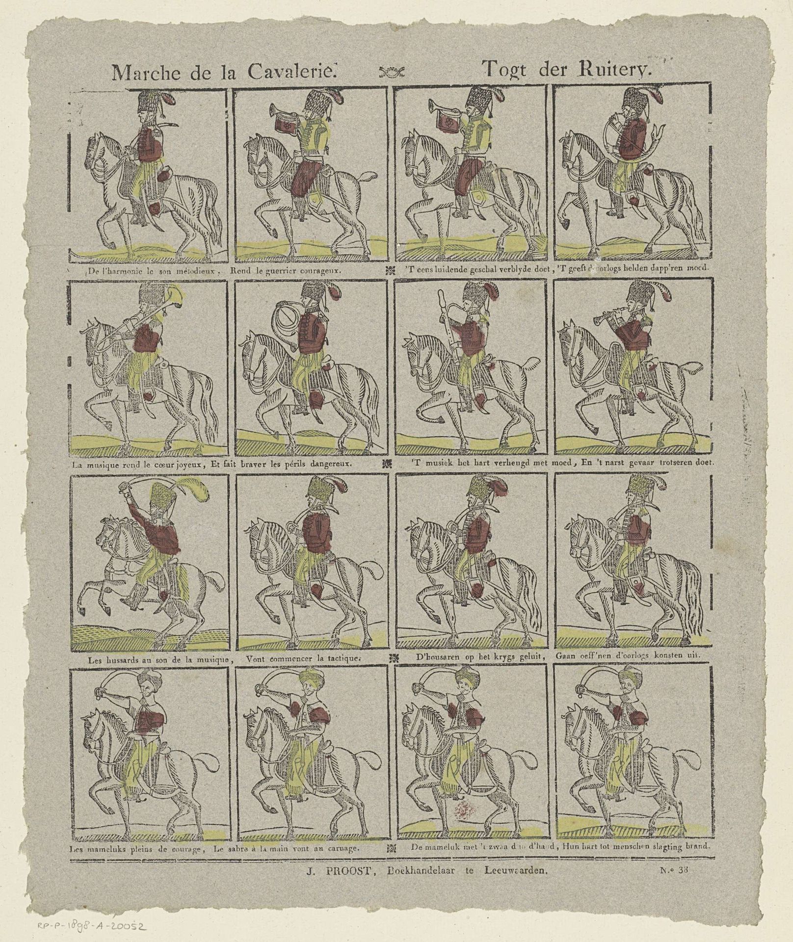 Marche de la cavalerie / Togt der Ruitery by J. Proost