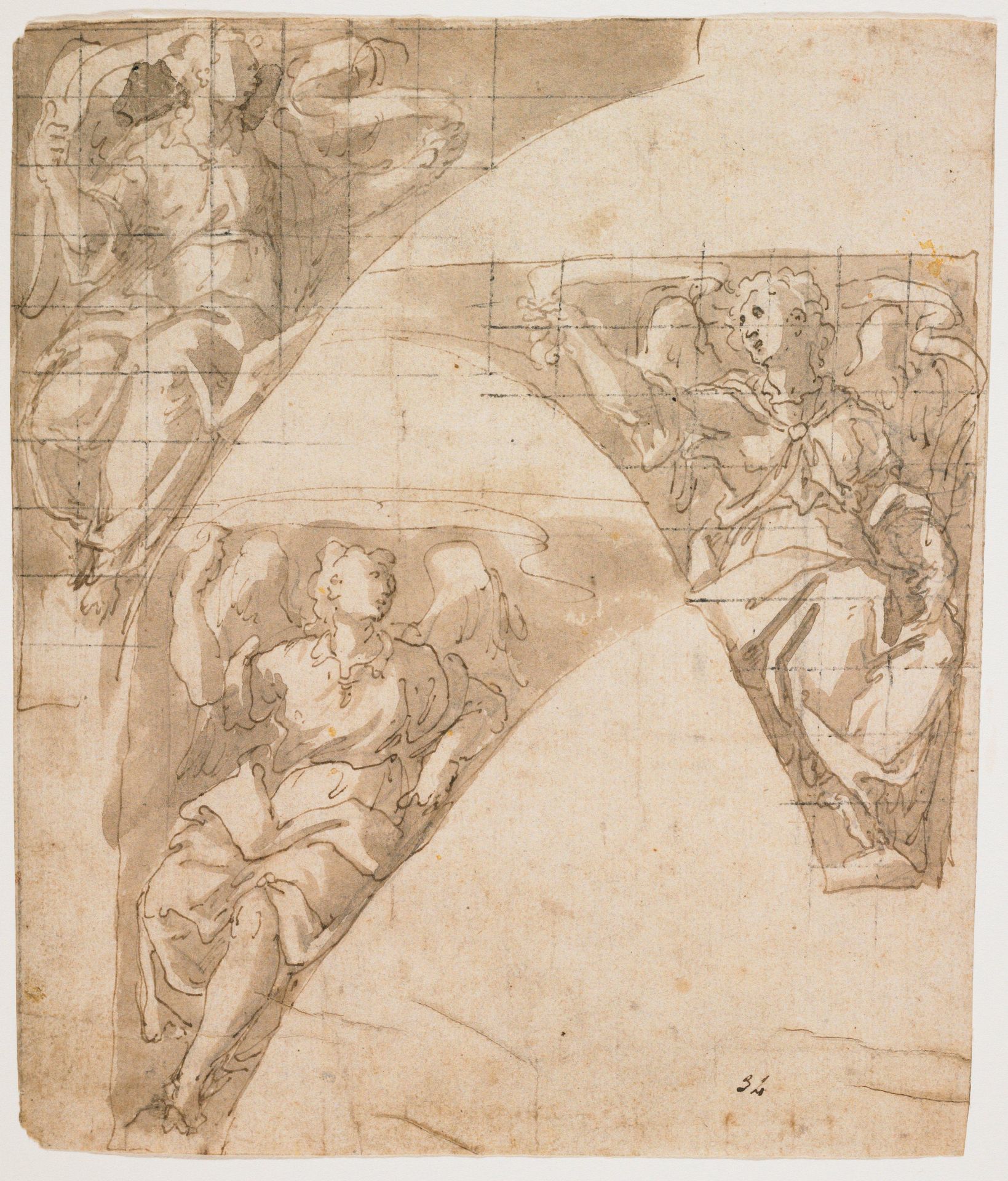 Design for Angels in Pendentives by Giovanni Battista della Rovere