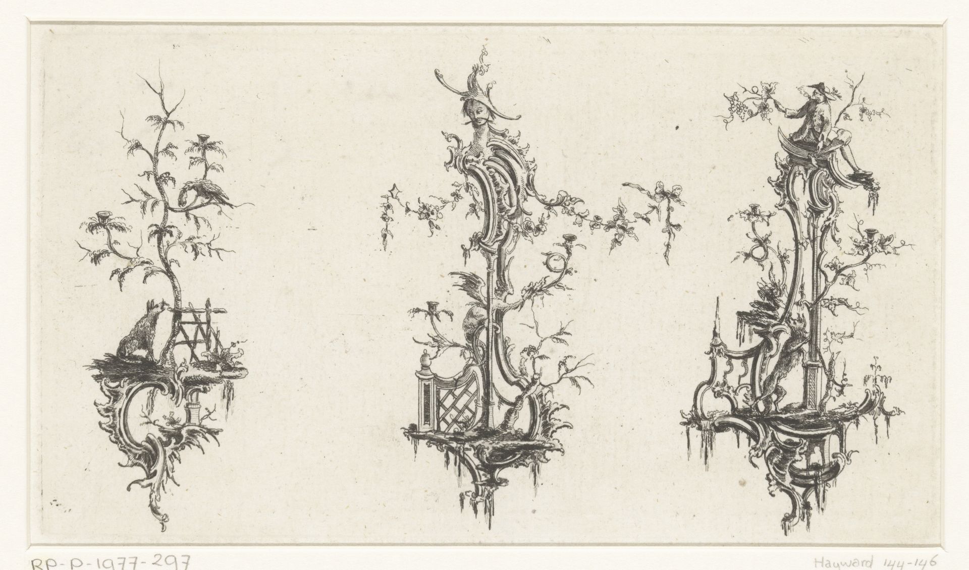 Drie girandoles by William Austin
