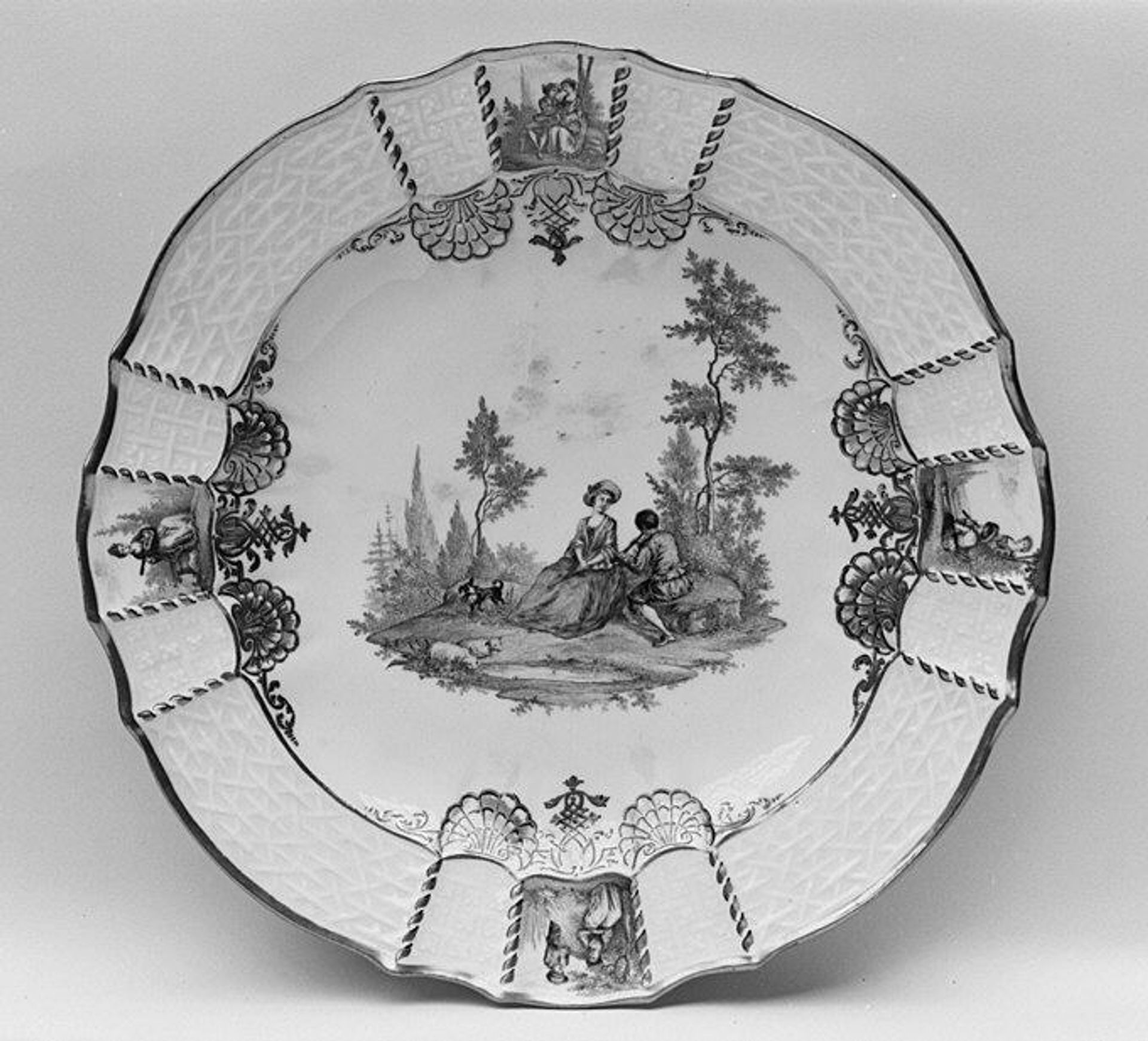 Plate (one of a pair) by Meissen Manufactory