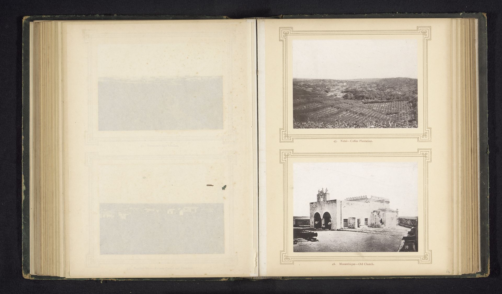 ['Natal-Coffee plantation', 'Mozambique-Old church'] by Sam Alexander