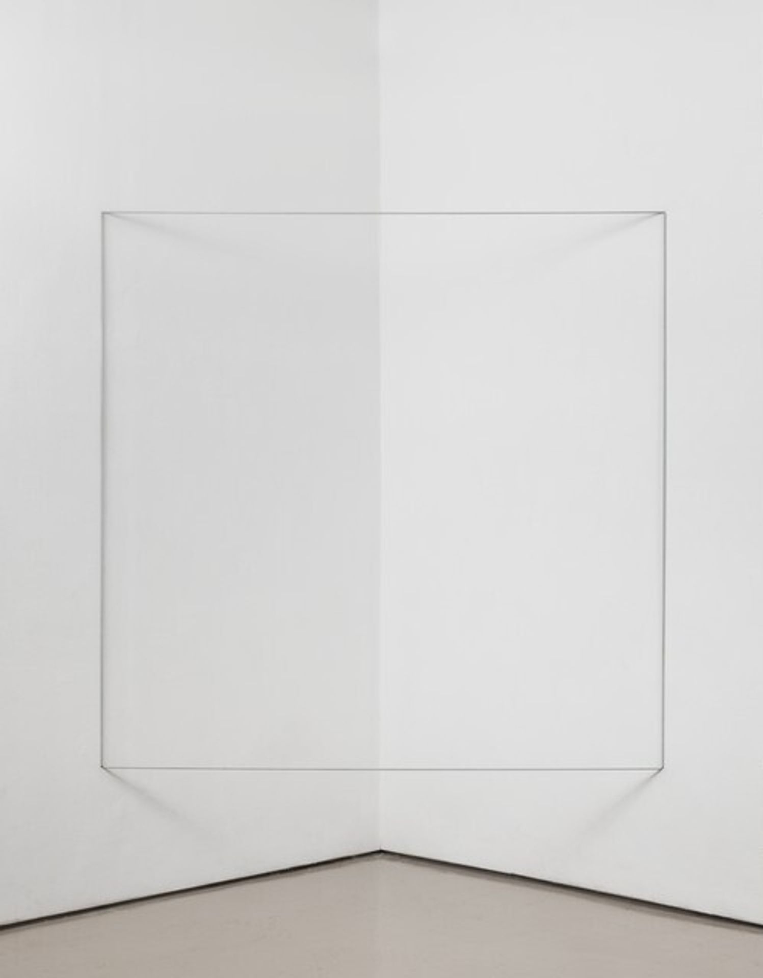 Blue Corner Piece by Fred Sandback