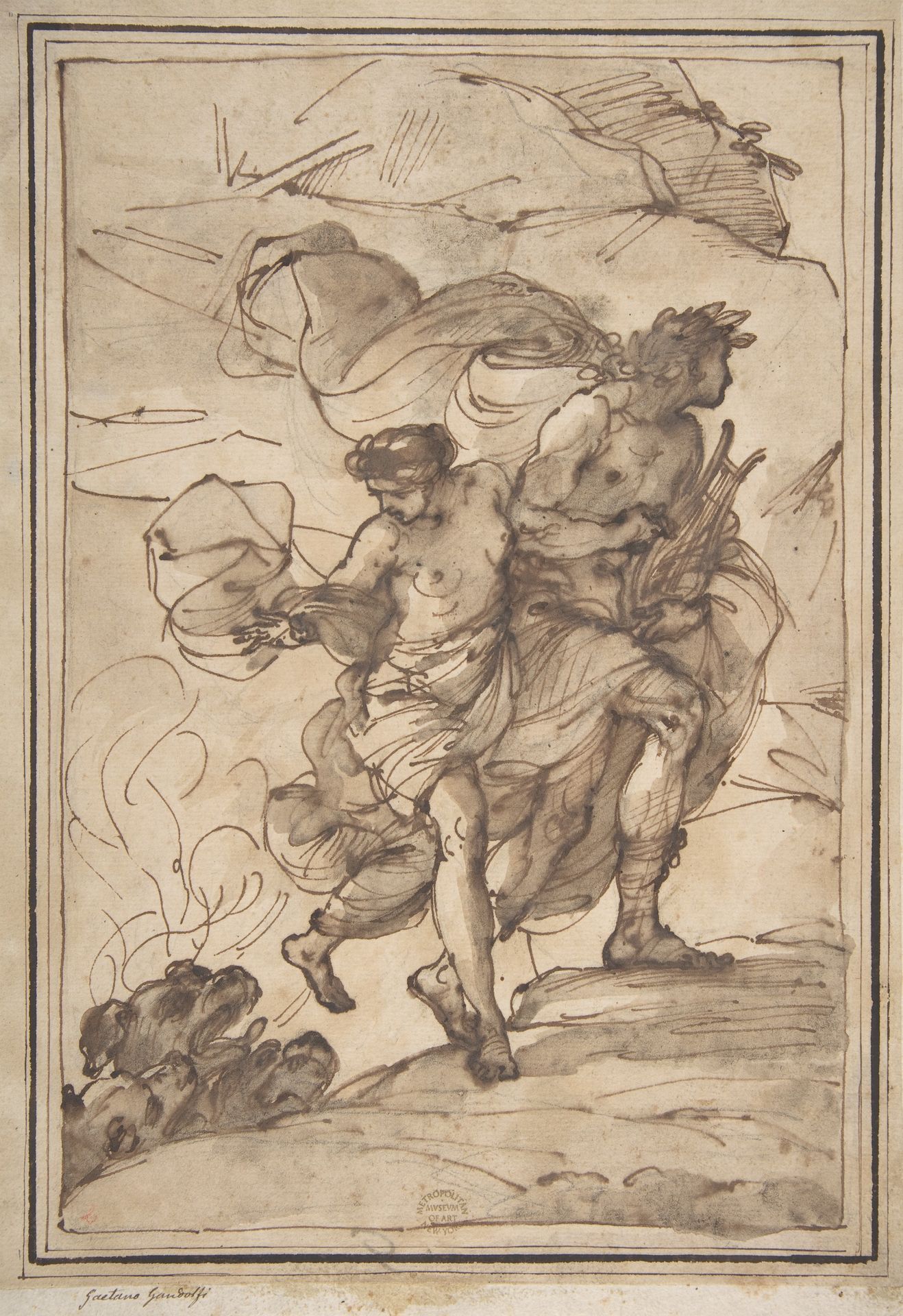 Orpheus and Eurydice by Filippo Pedrini