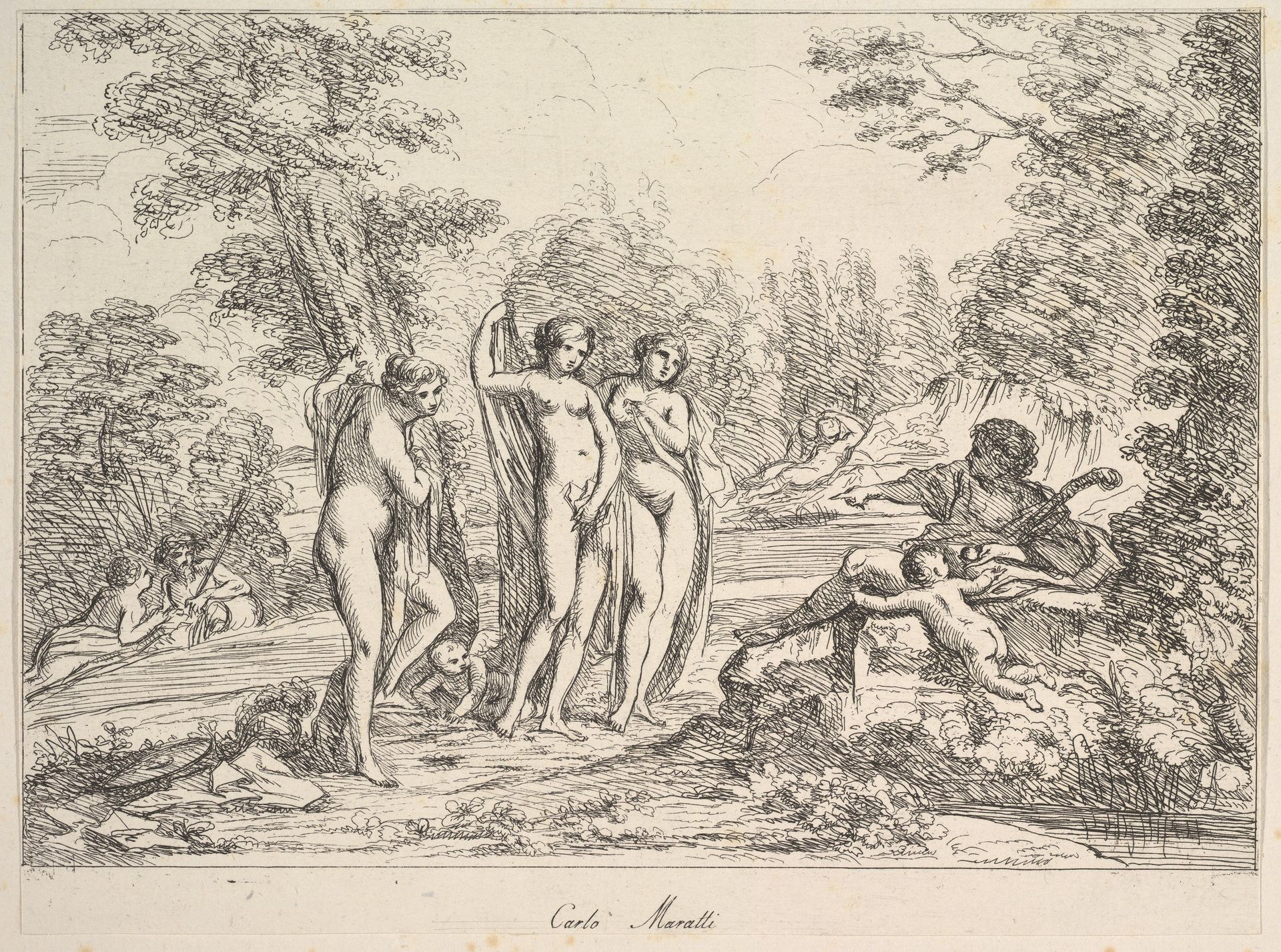 The Judgement of Paris(?) by Giuseppe Canale