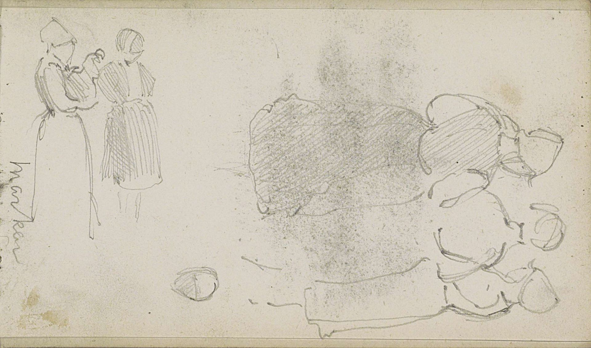 Vrouwen in Marker klederdracht by George Clausen