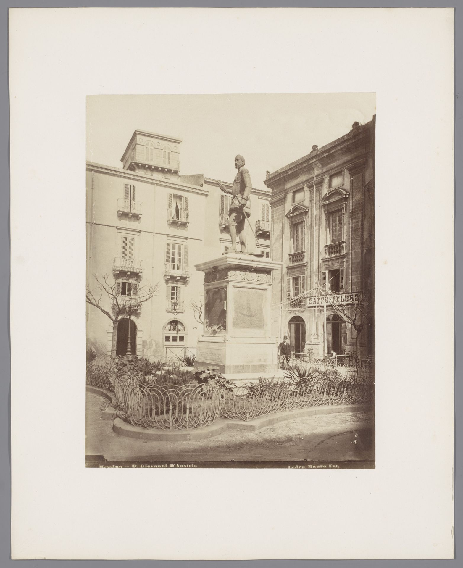 Standbeeld van Jan van Oostenrijk te Messina, Italië by Ledru Mauro