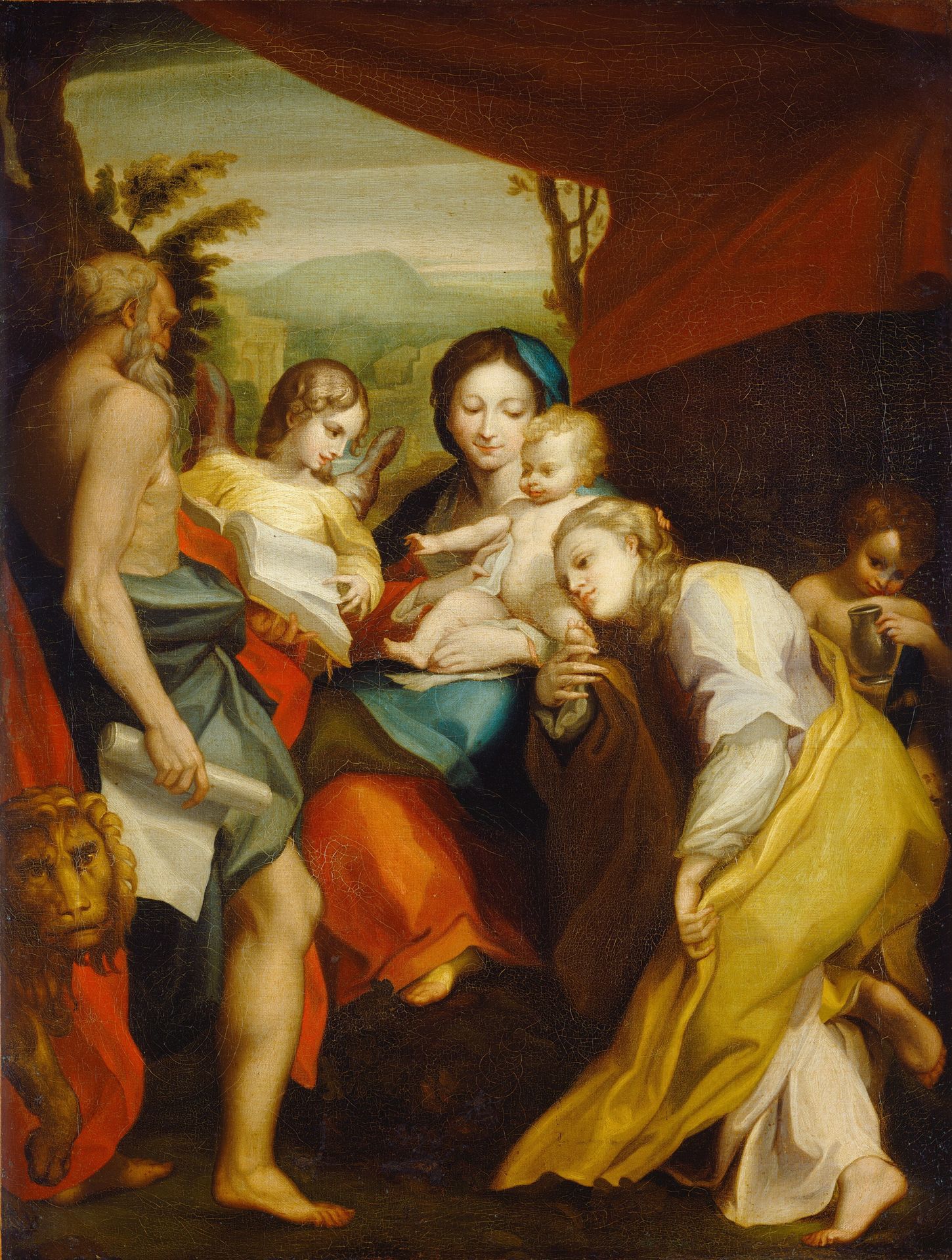 Madonna of Saint Jerome by Matthew Pratt