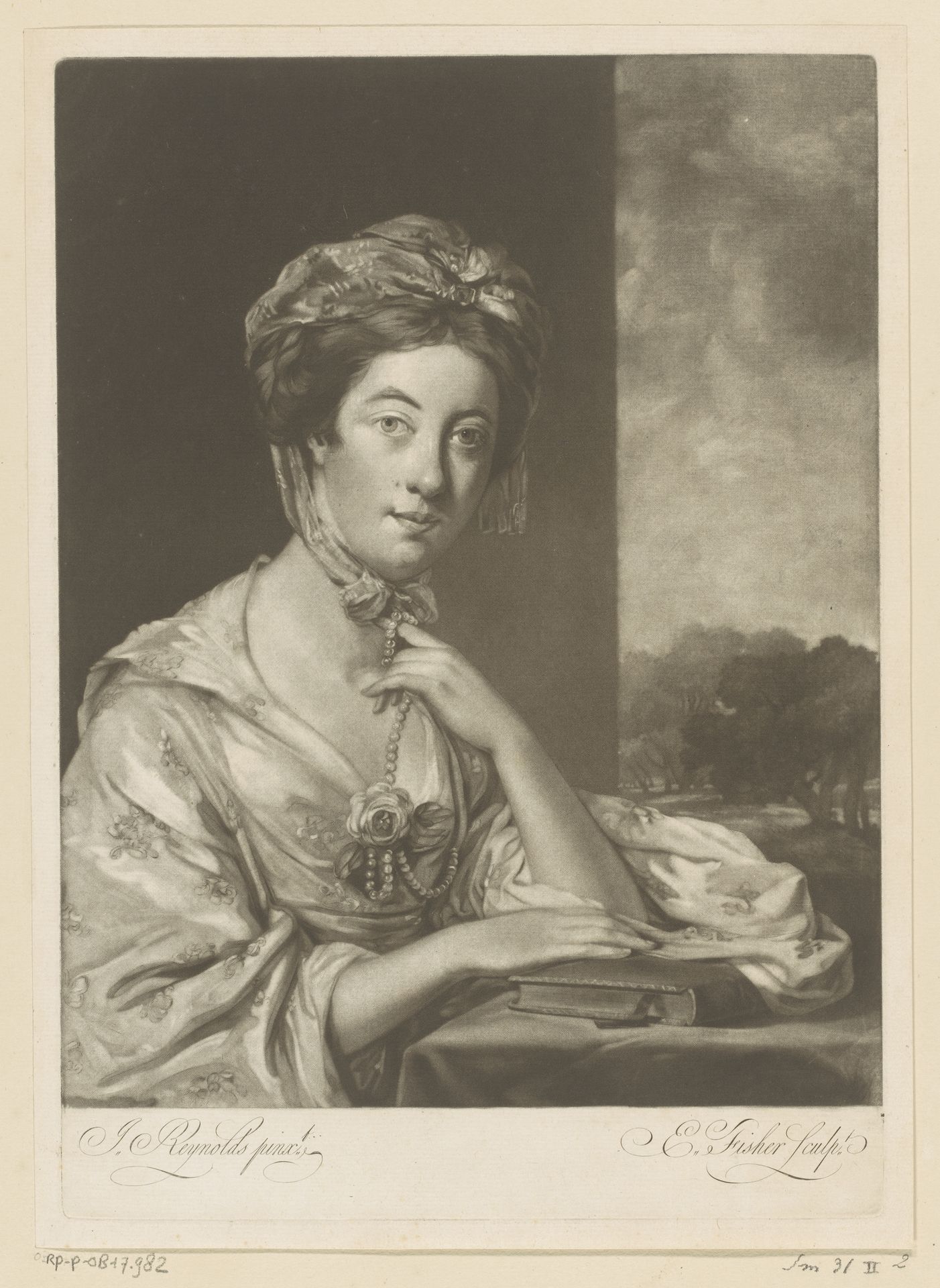 Portret van Mary Hope by Edward Fisher