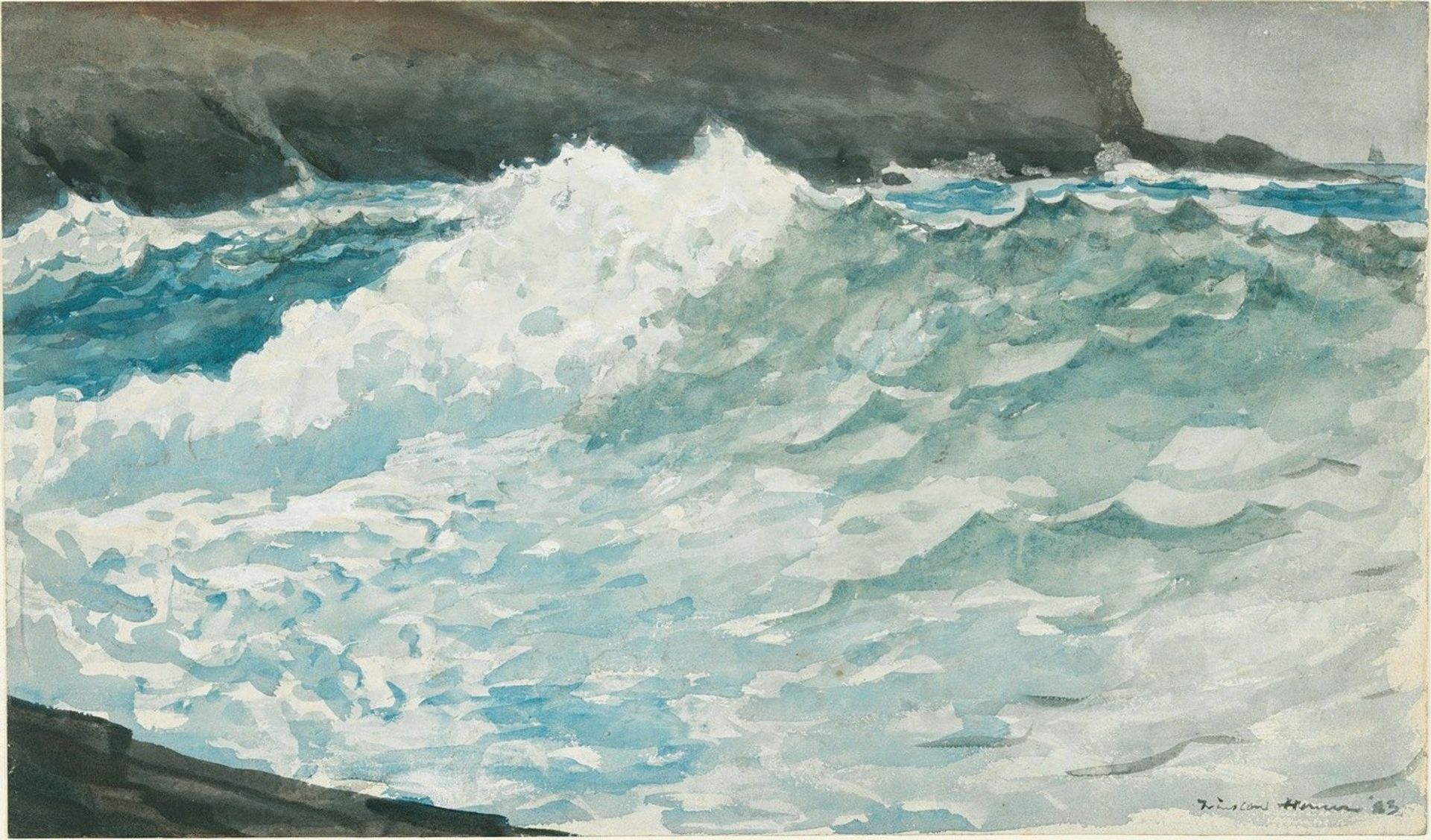 Surf, Prout’s Neck by Winslow Homer