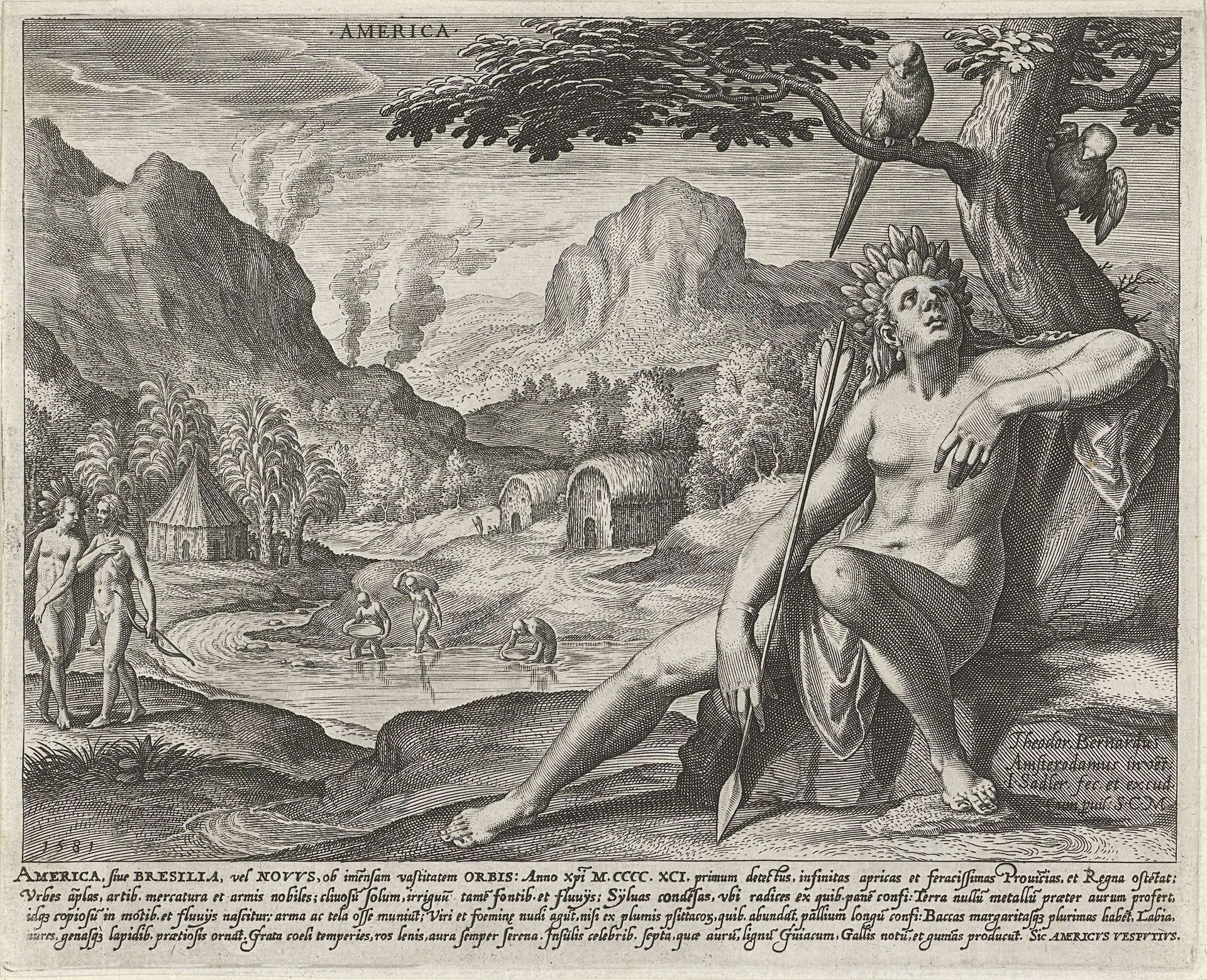 Amerika by Johann Sadeler I