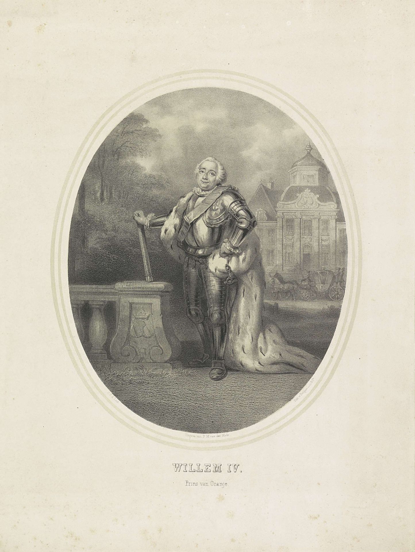 Portret van Willem IV, prins van Oranje-Nassau by Carel Christiaan Antony Last